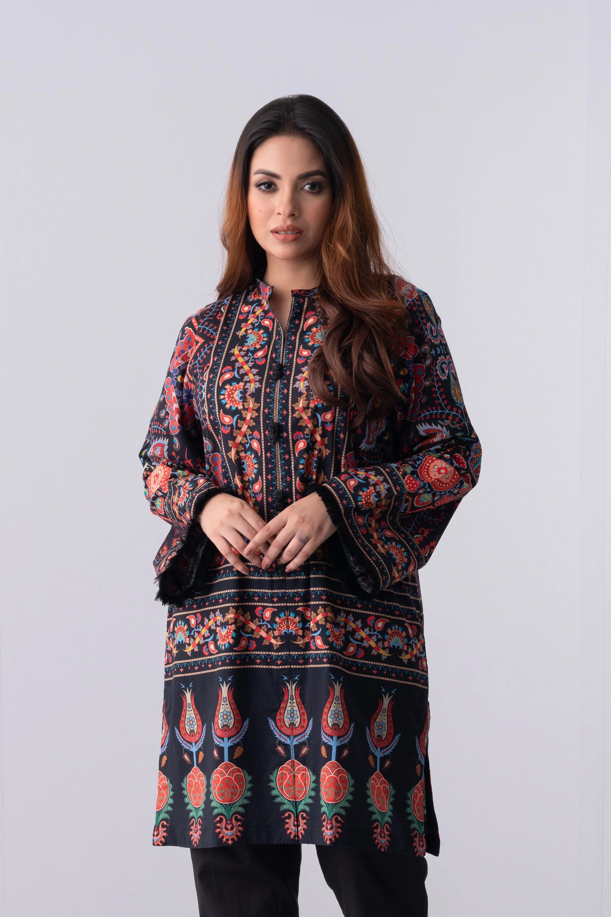 Relaxed Fit Digital Printed Lawn Kurta