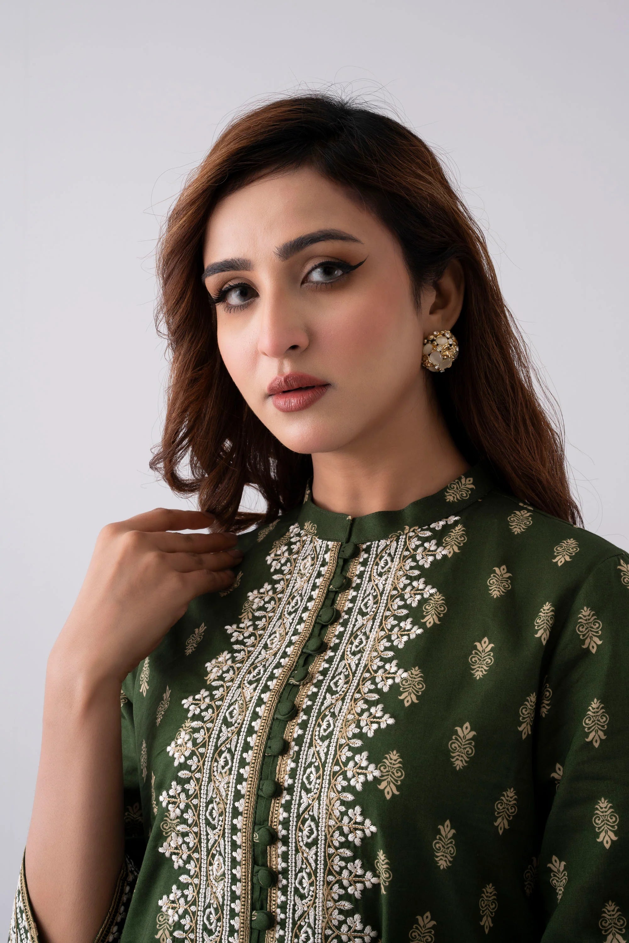 Smart Fit Embroidered Ethnic Kurta