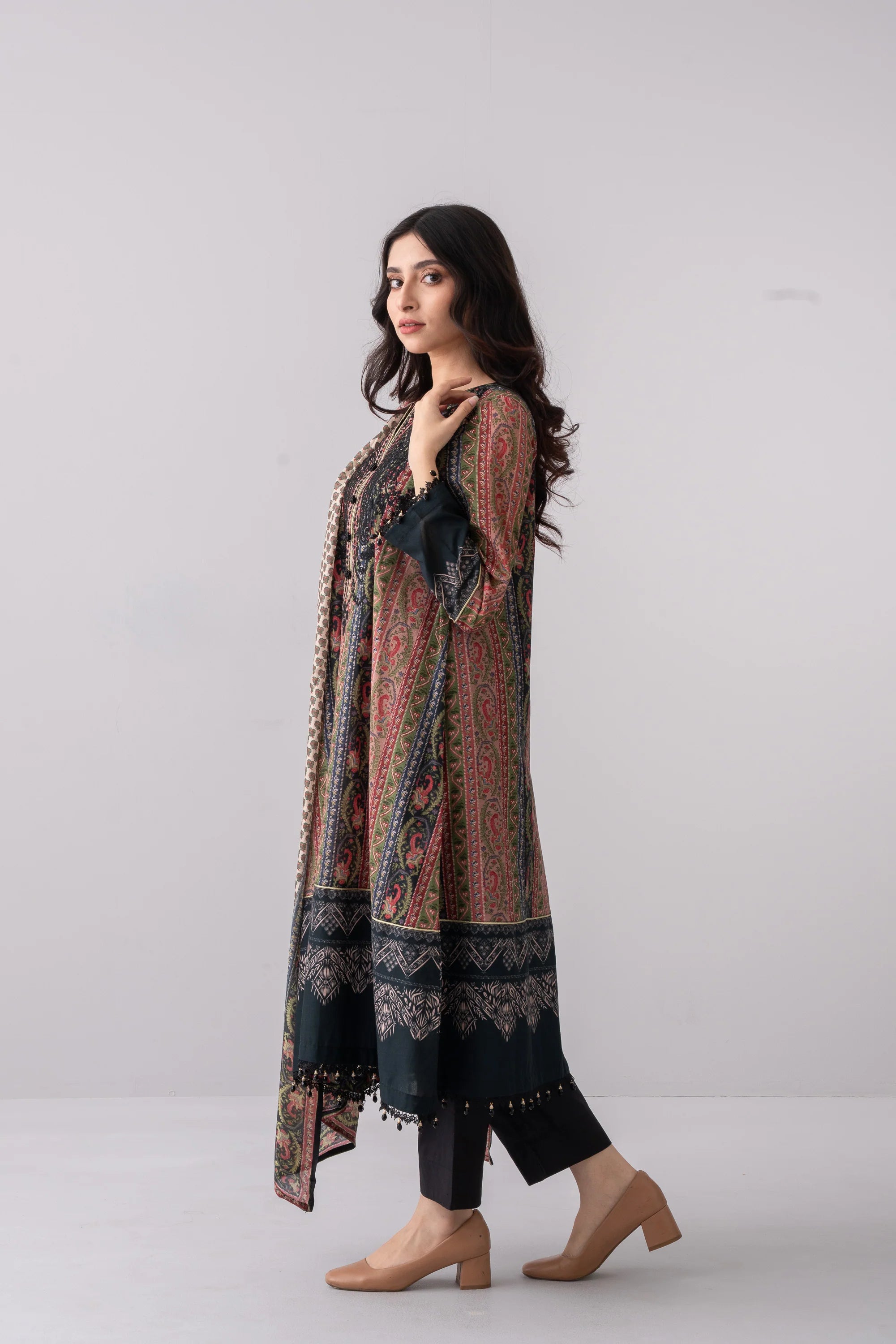 Smart Fit Embroidered Three-Piece Lawn