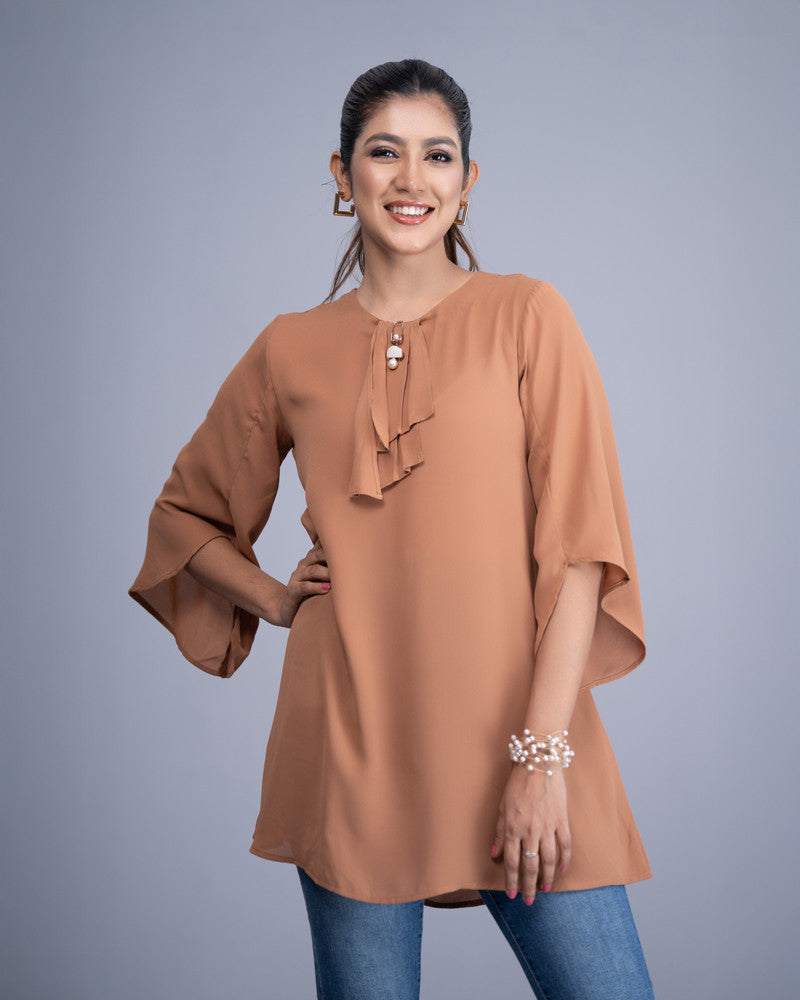 WOMENS WOVEN SHORT TOPS