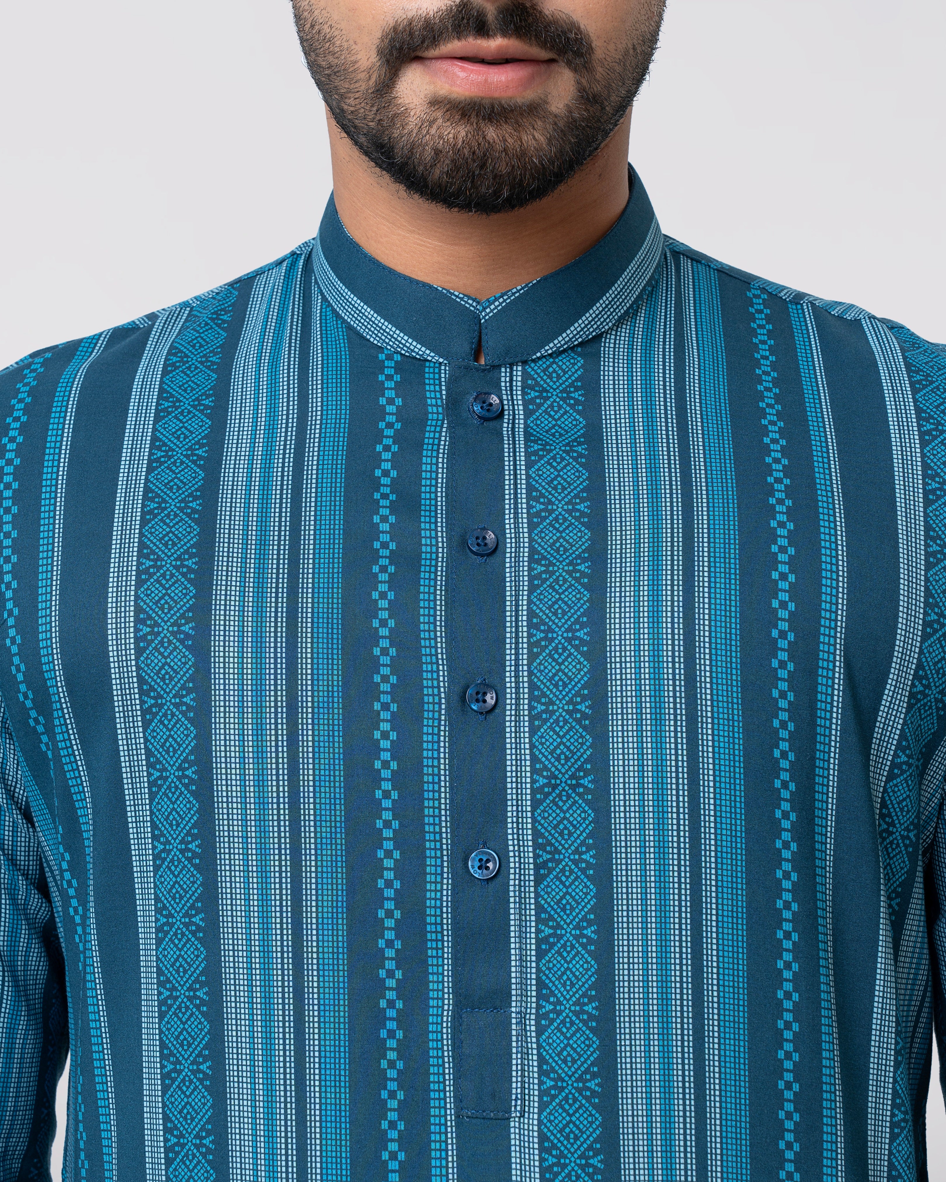 Regular Fit Printed Panjabi