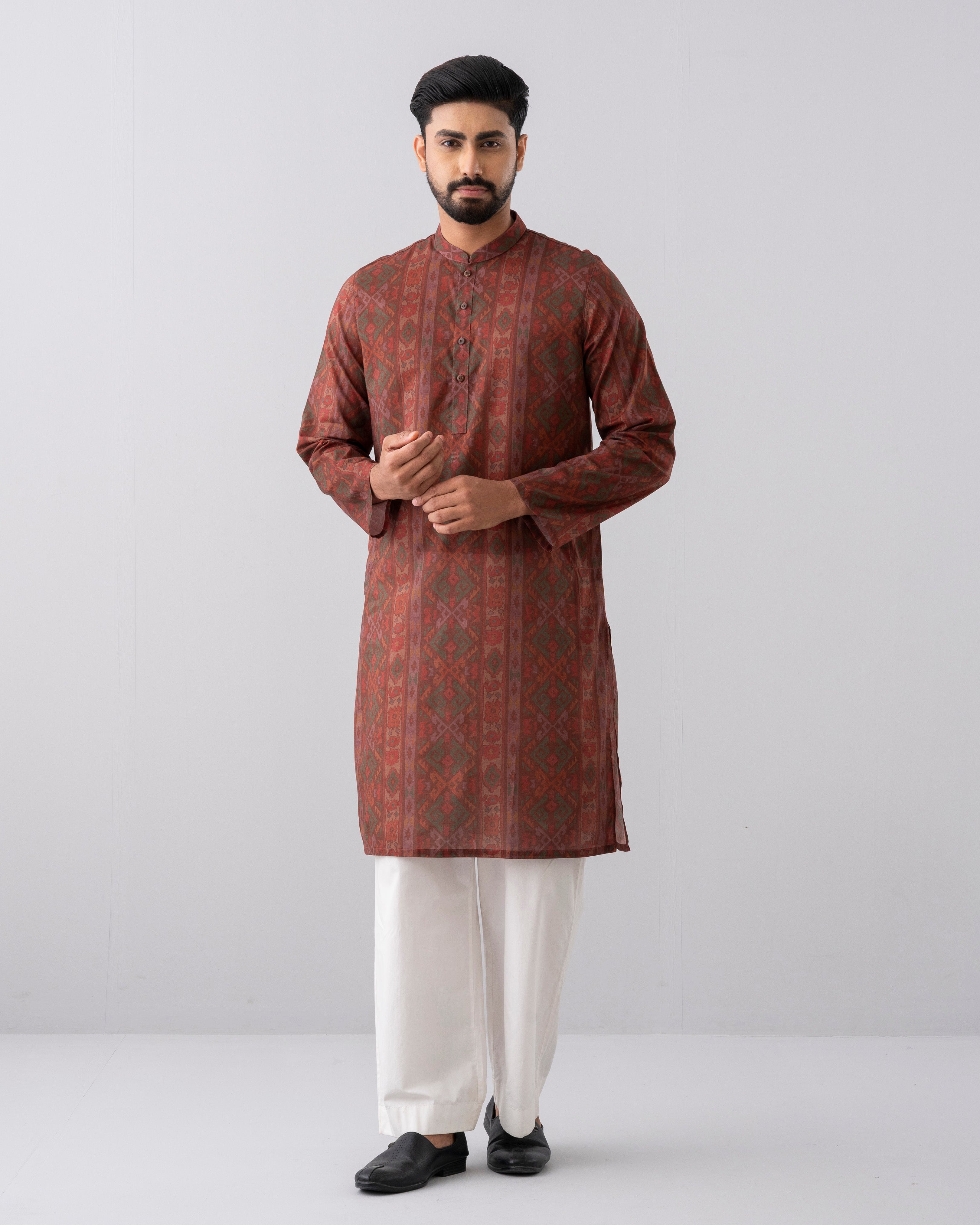 Regular Fit Printed Panjabi