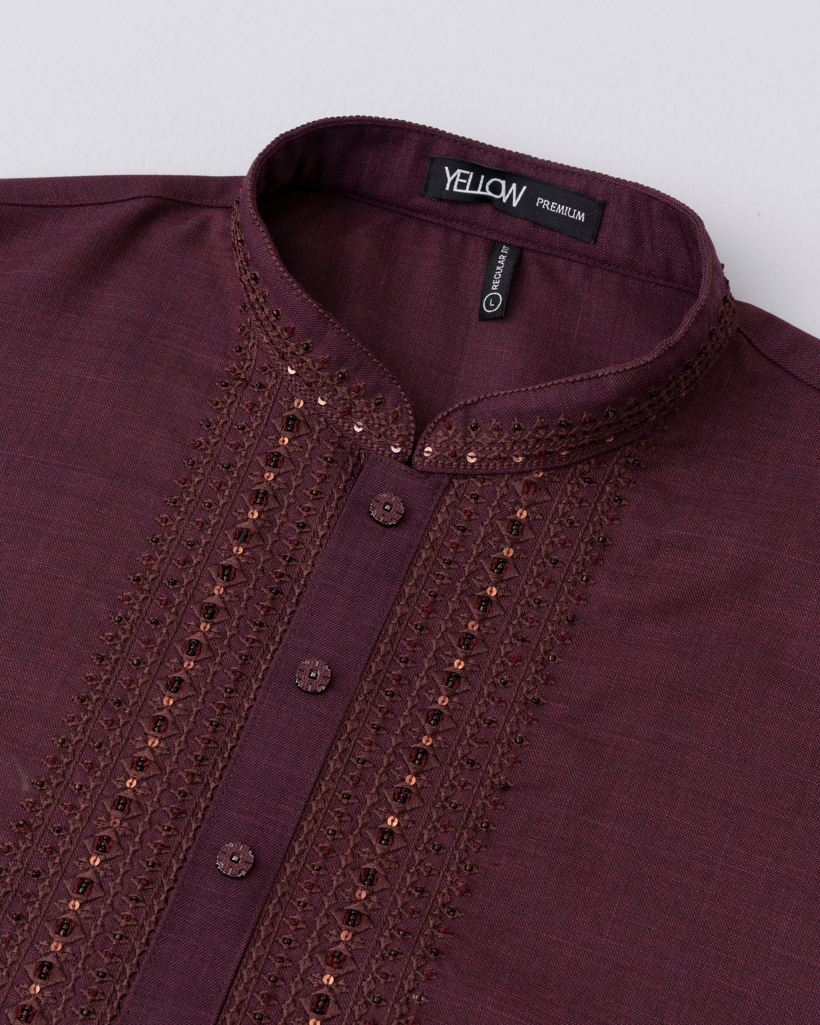 Regular Fit Embroidered Formal Panjabi