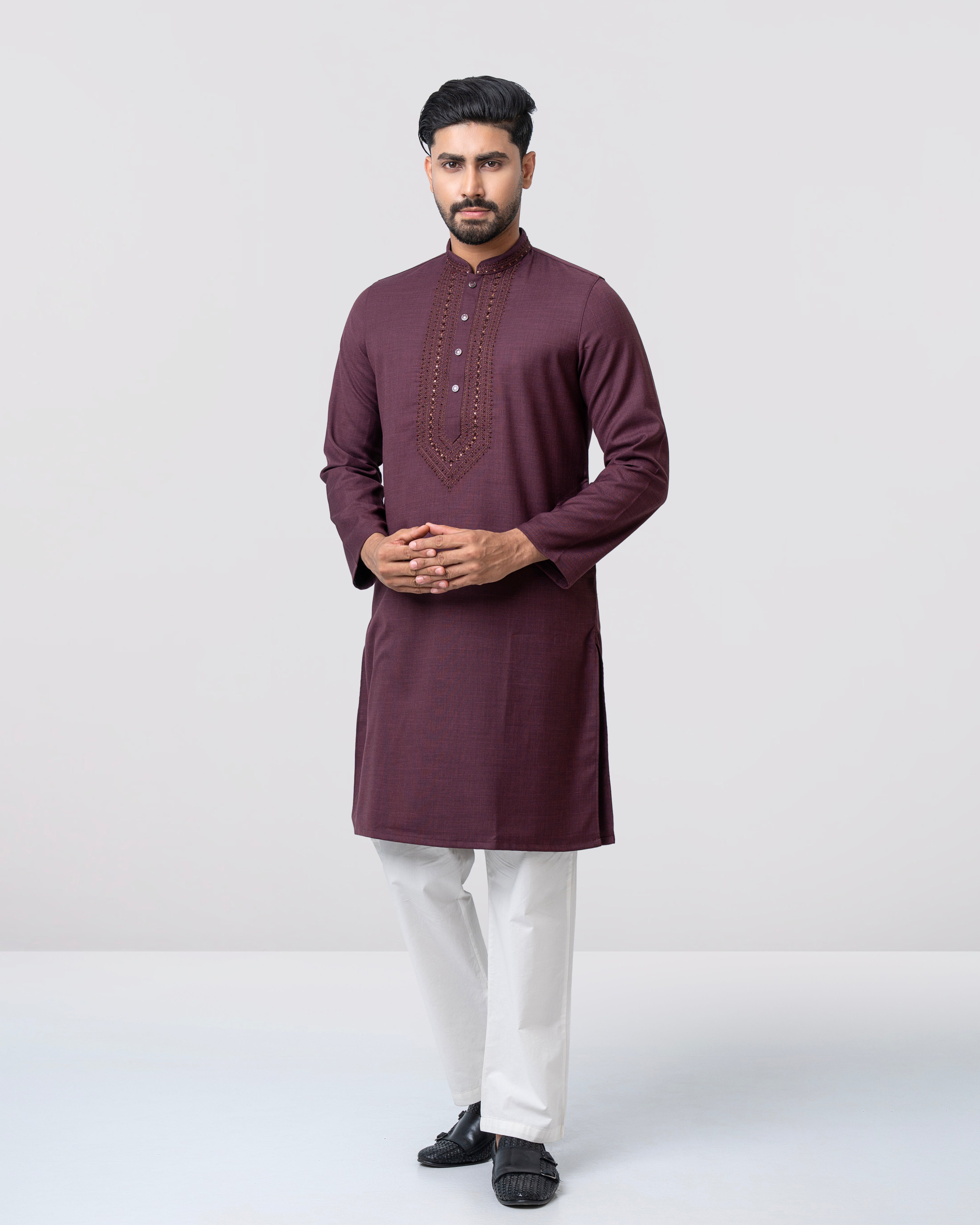 Regular Fit Embroidered Formal Panjabi