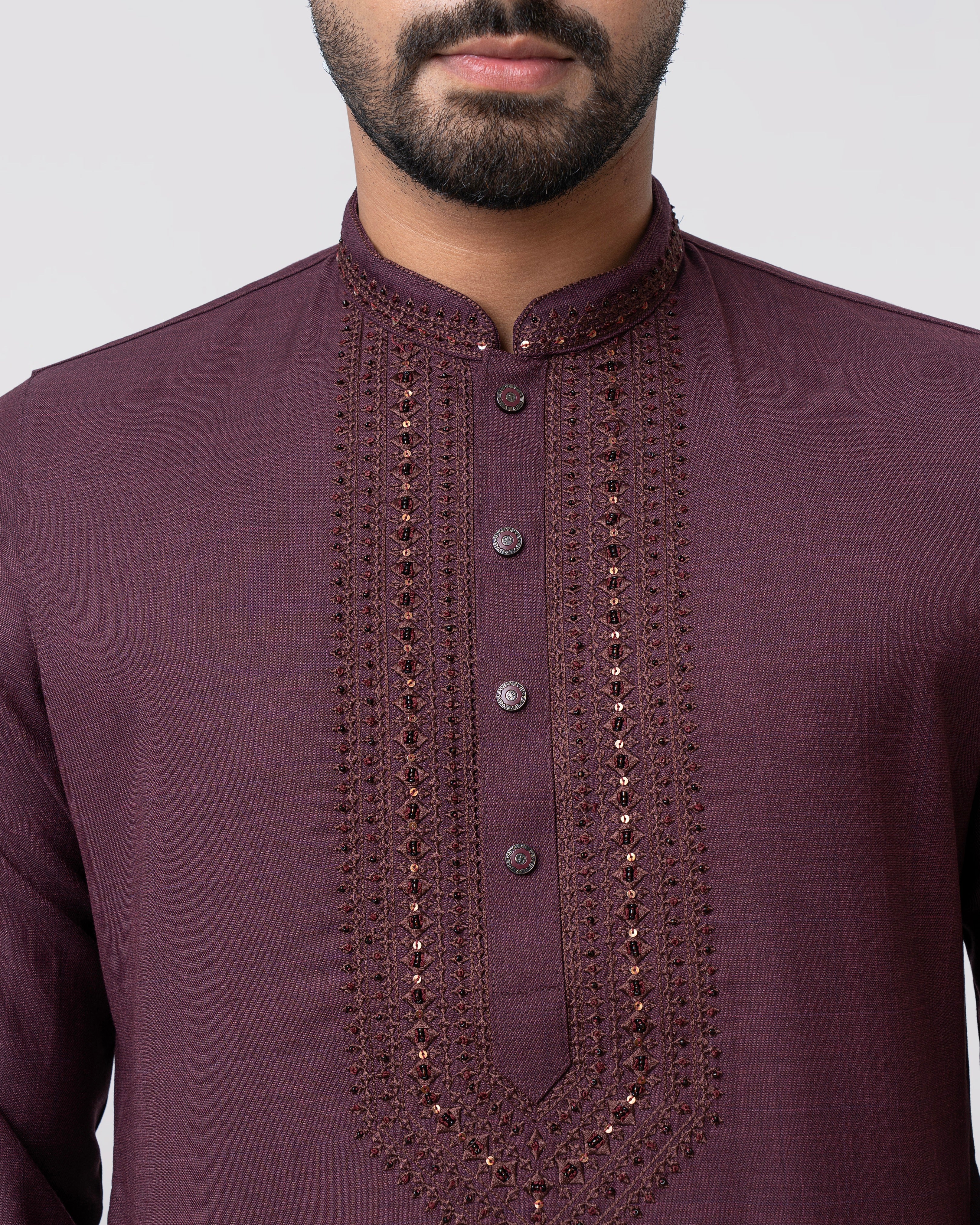 Regular Fit Embroidered Formal Panjabi