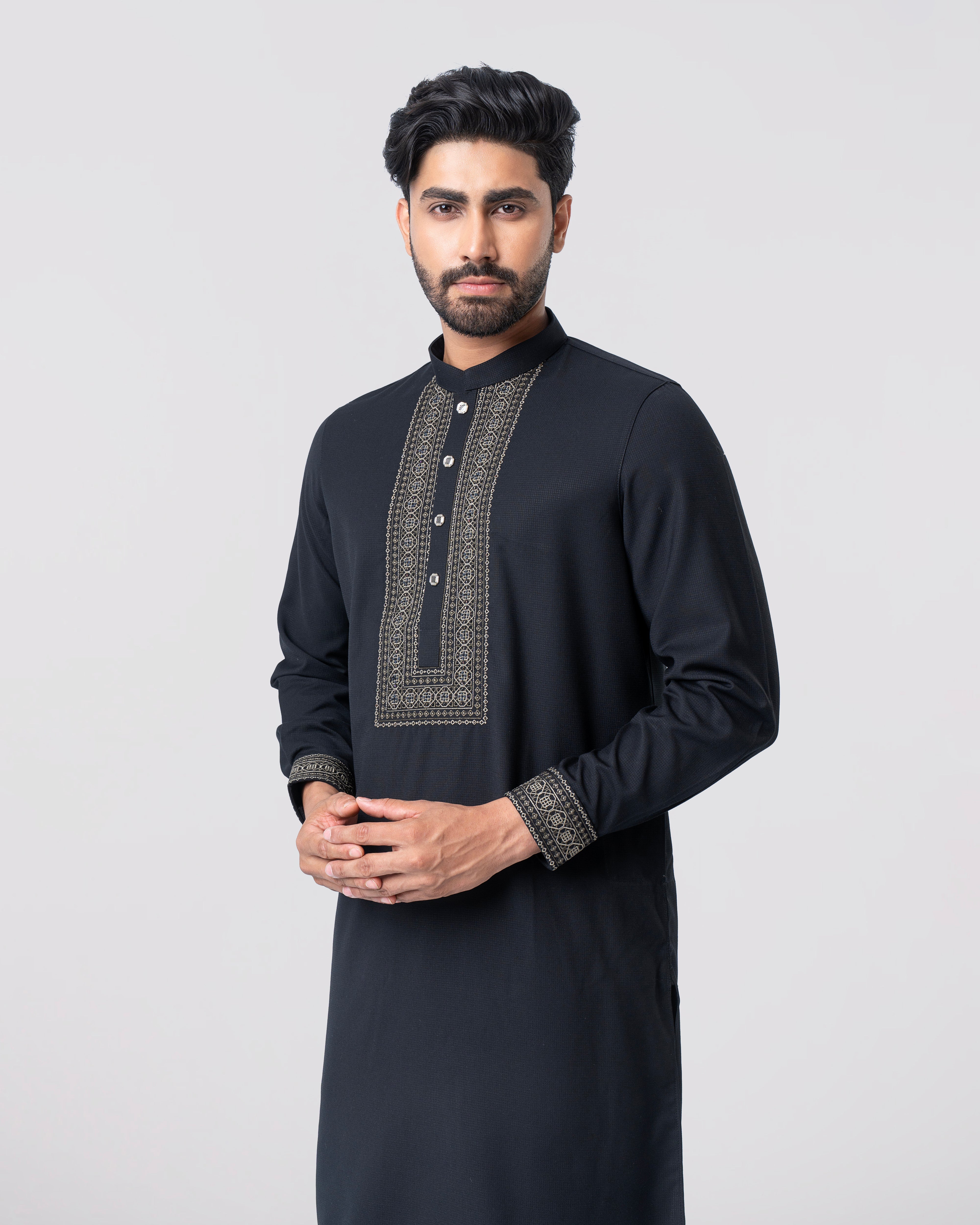 Regular Fit Embroidered Formal Panjabi