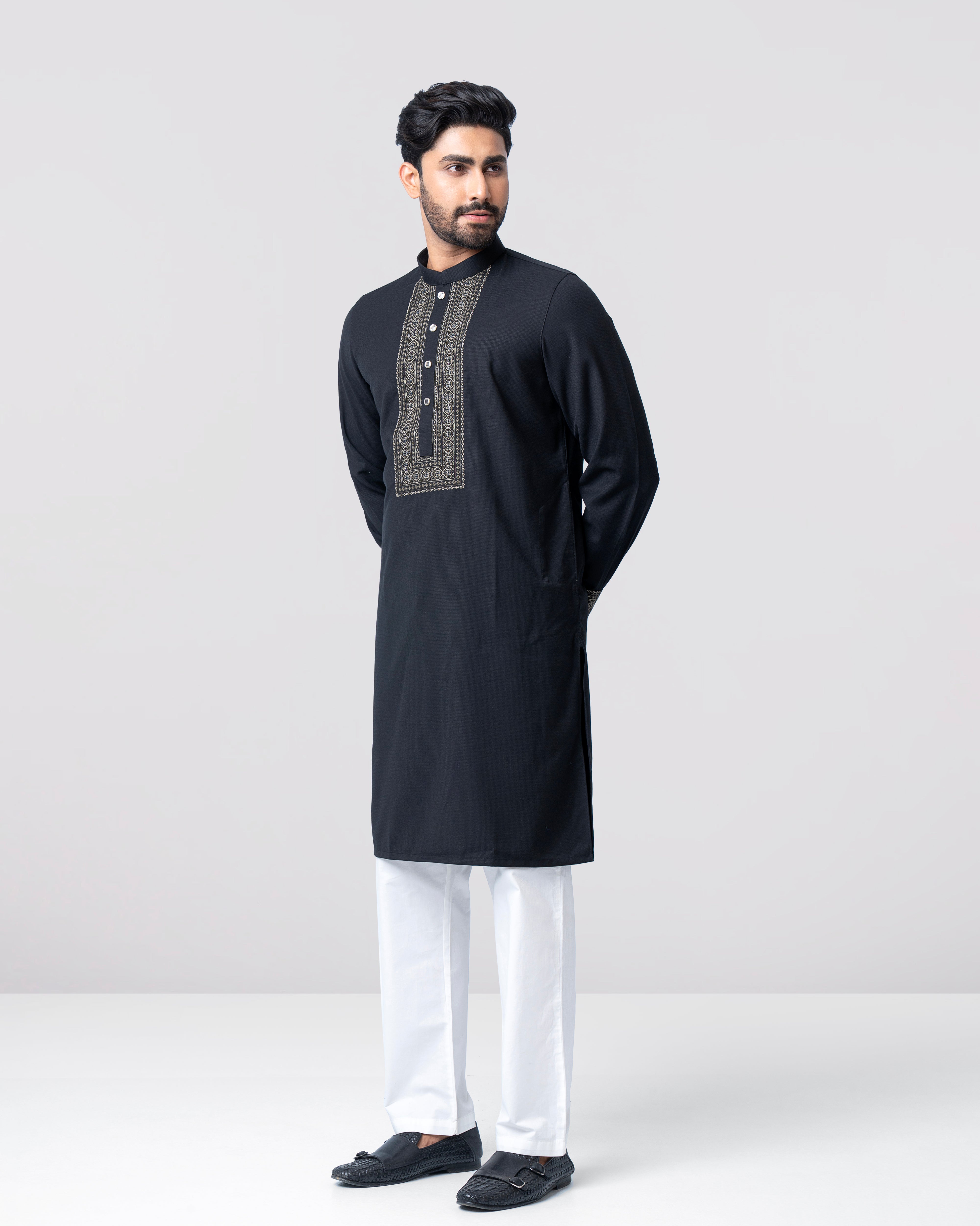 Regular Fit Embroidered Formal Panjabi