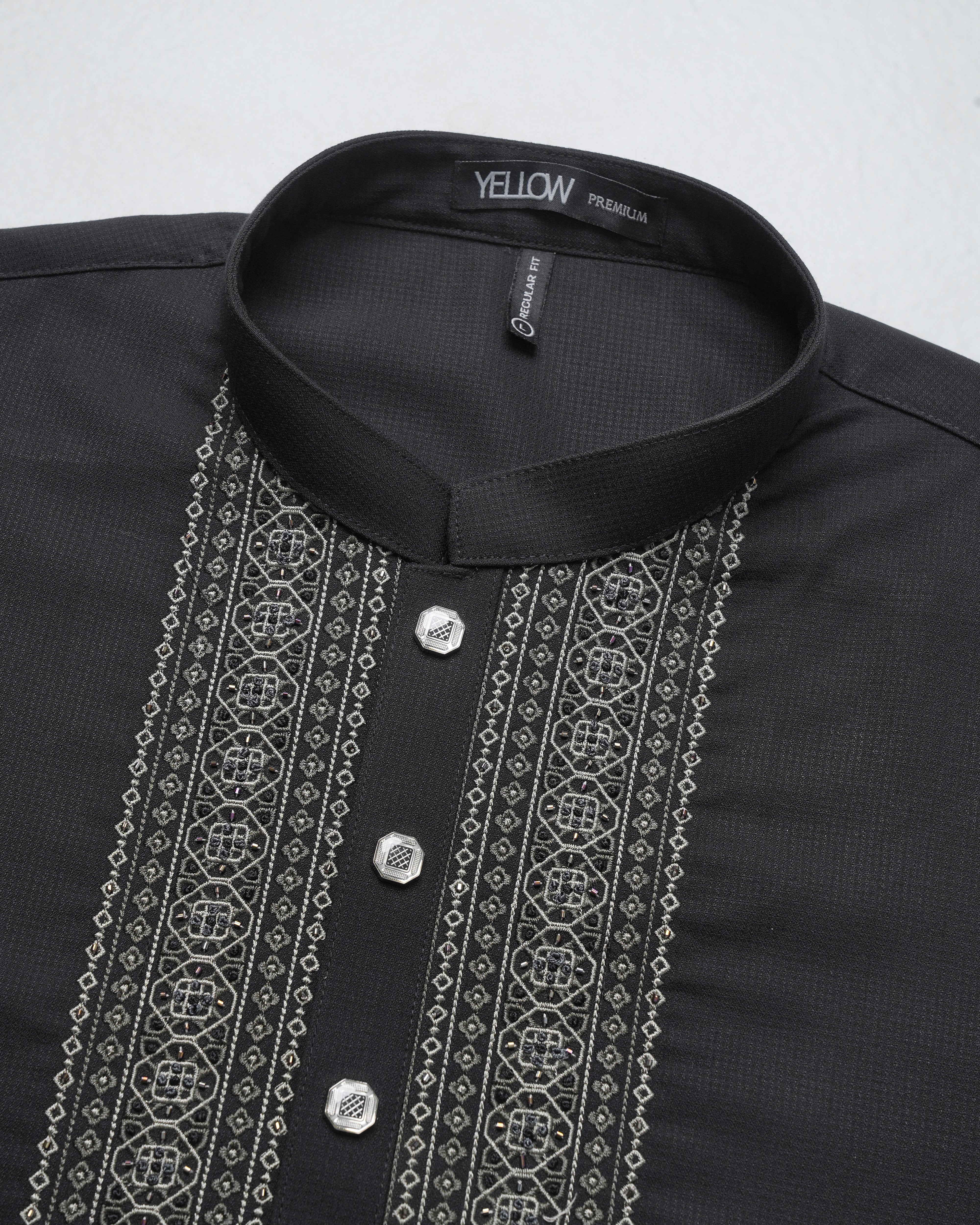 Regular Fit Embroidered Formal Panjabi
