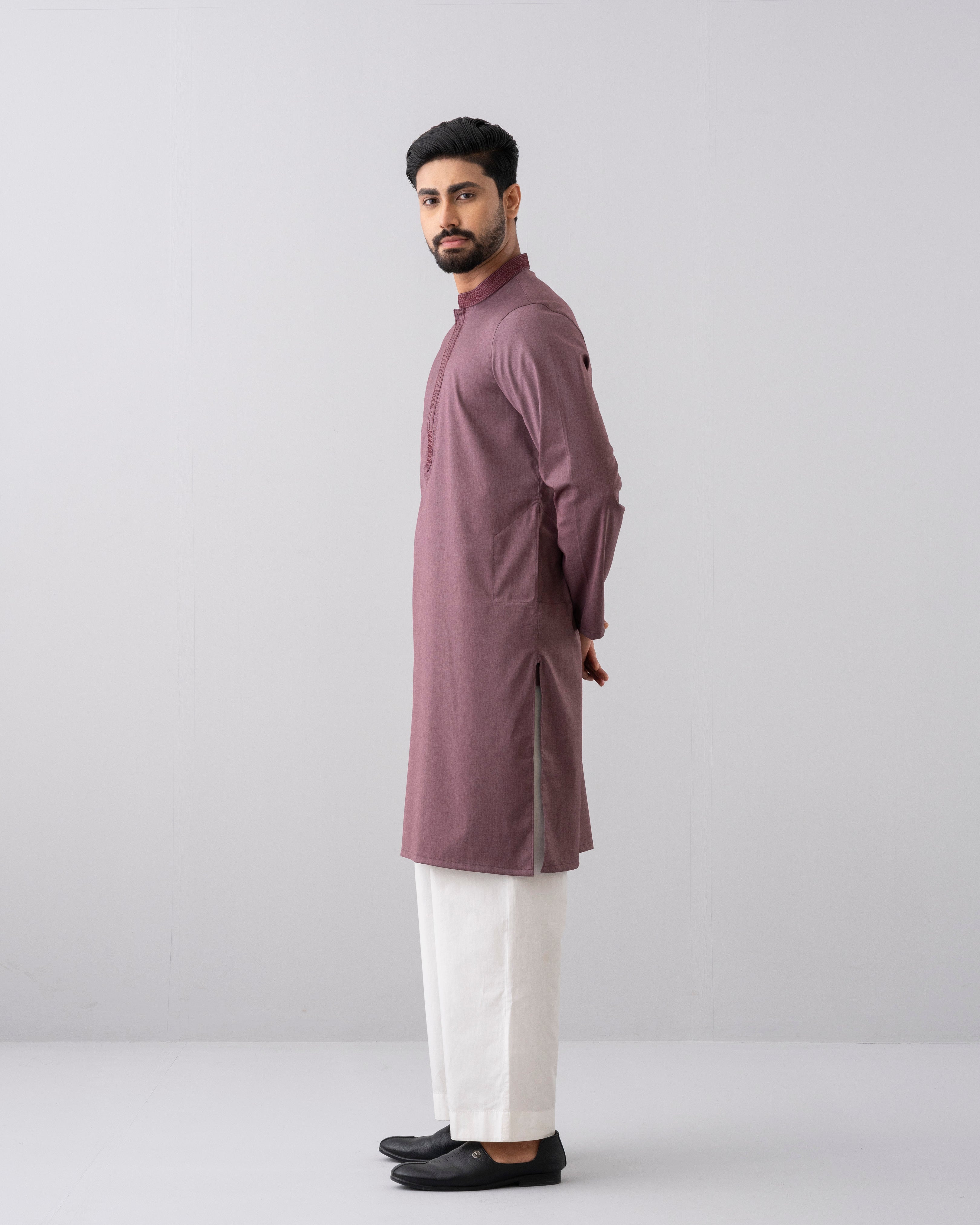 Regular Fit Embroidered Semi-Formal Panjabi