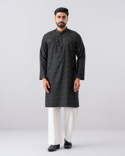 Regular Fit Embroidered Semi-Formal Panjabi