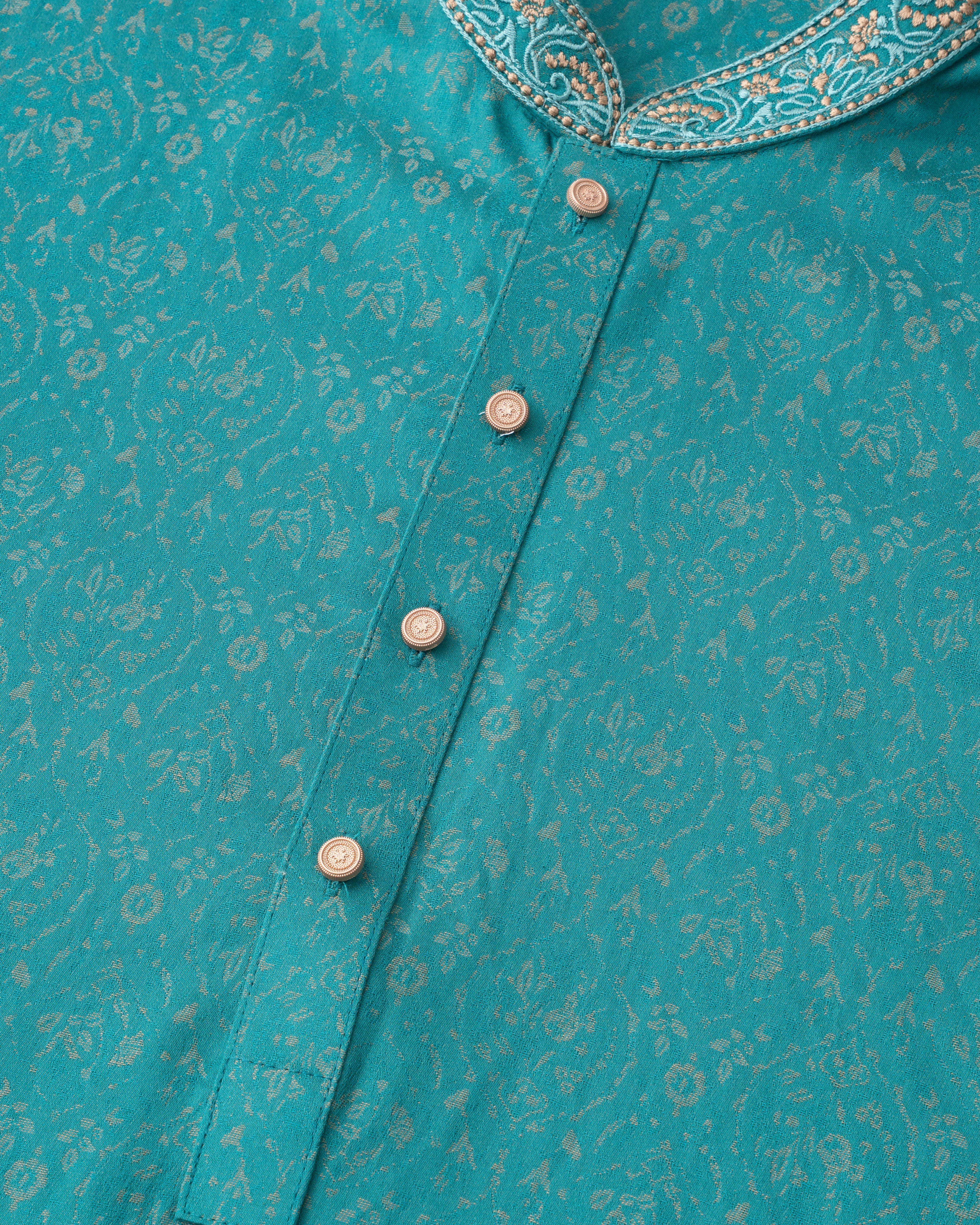 Regular Fit Embroidered Semi-Formal Panjabi