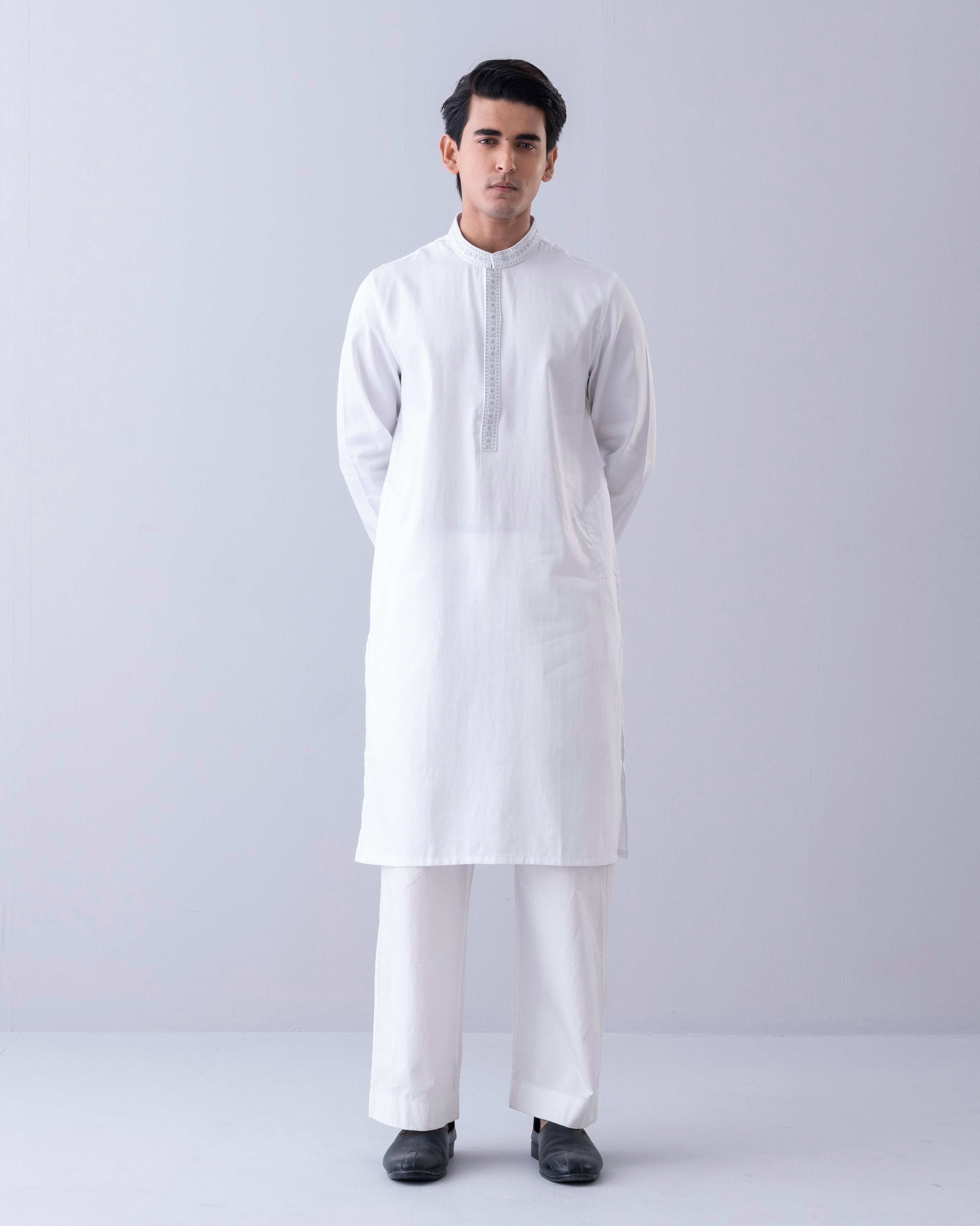 Regular Fit Embroidered Semi-Formal Panjabi