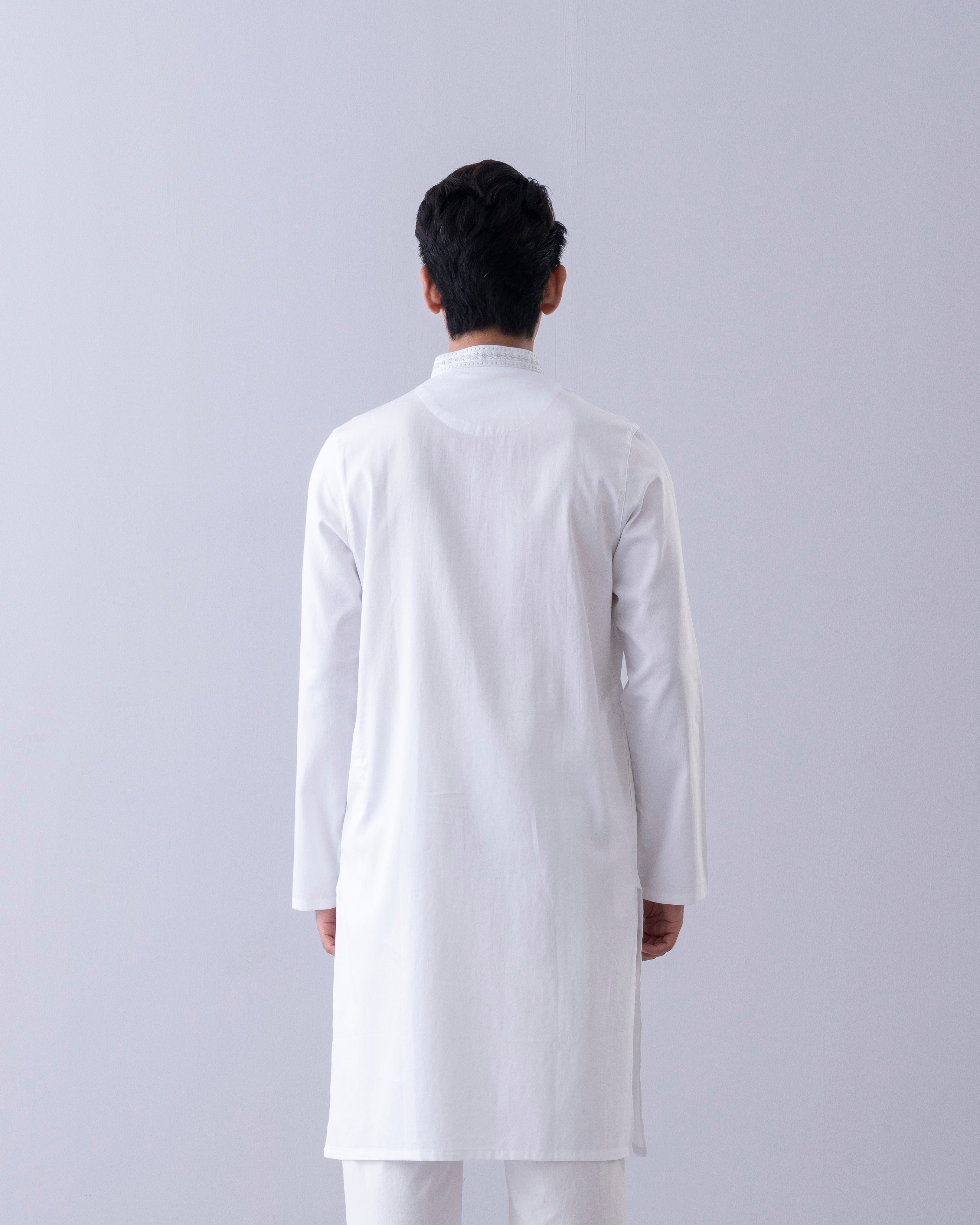 Regular Fit Embroidered Semi-Formal Panjabi