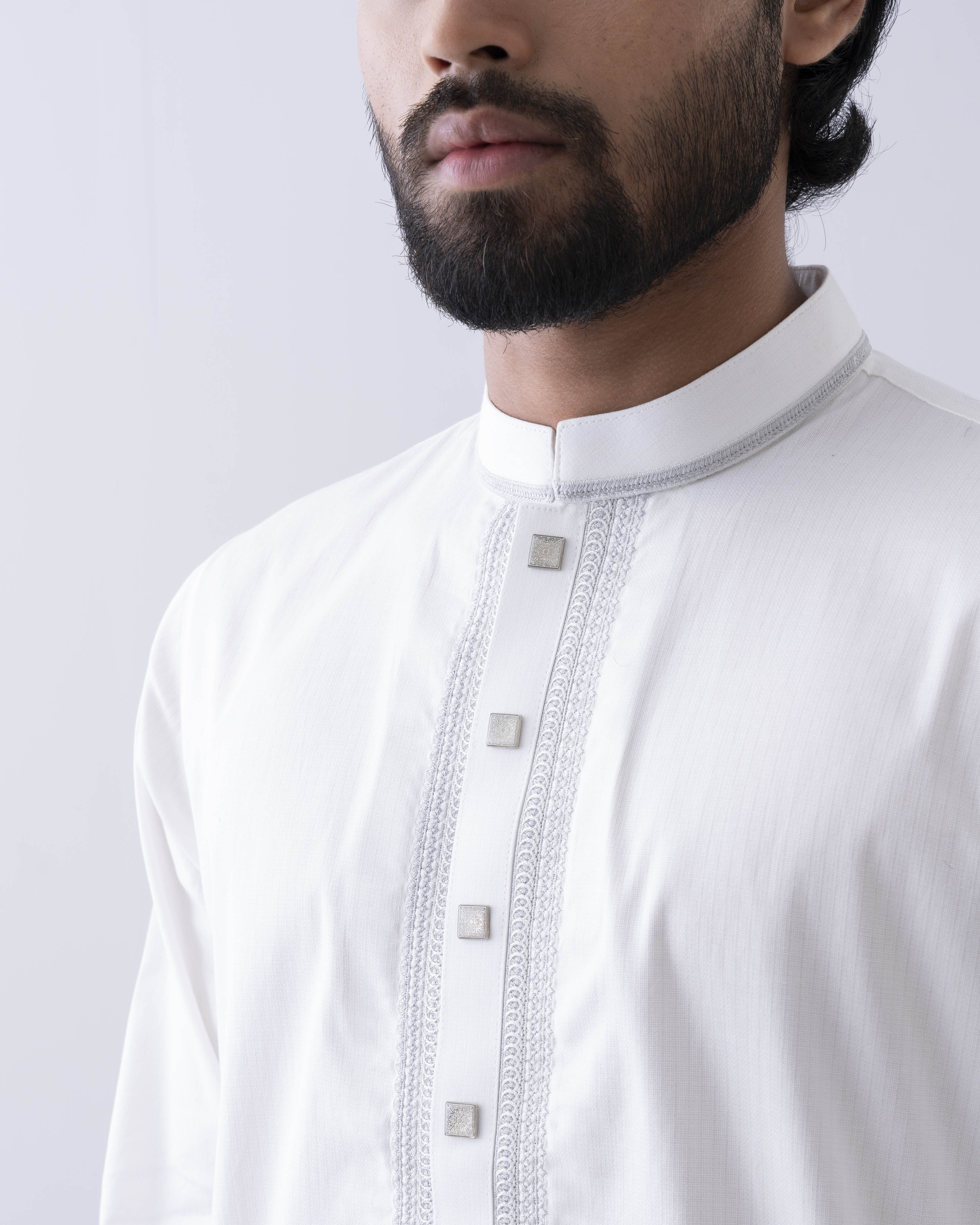 Regular Fit Embroidered Semi-Formal Panjabi
