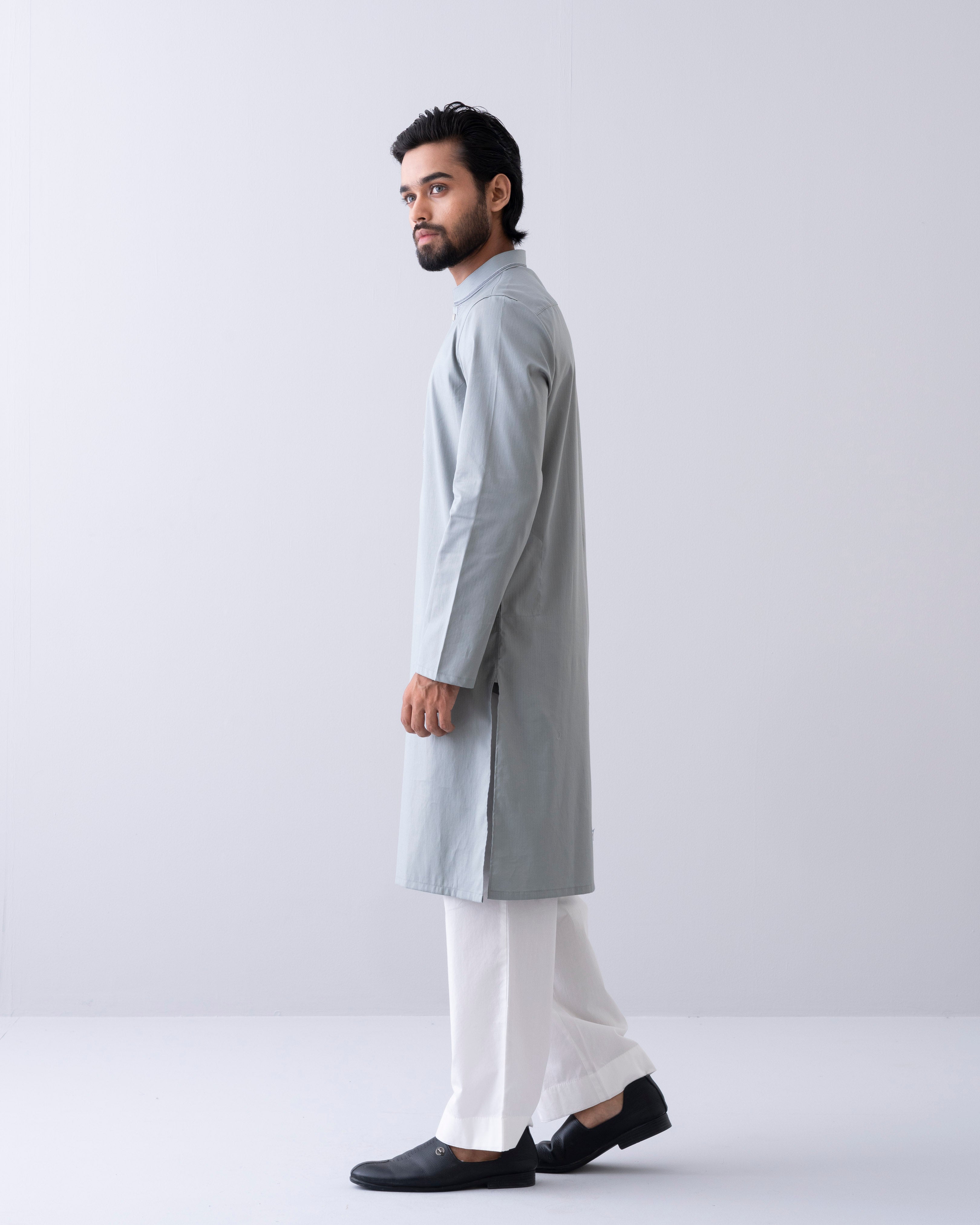 Regular Fit Embroidered Semi-Formal Panjabi