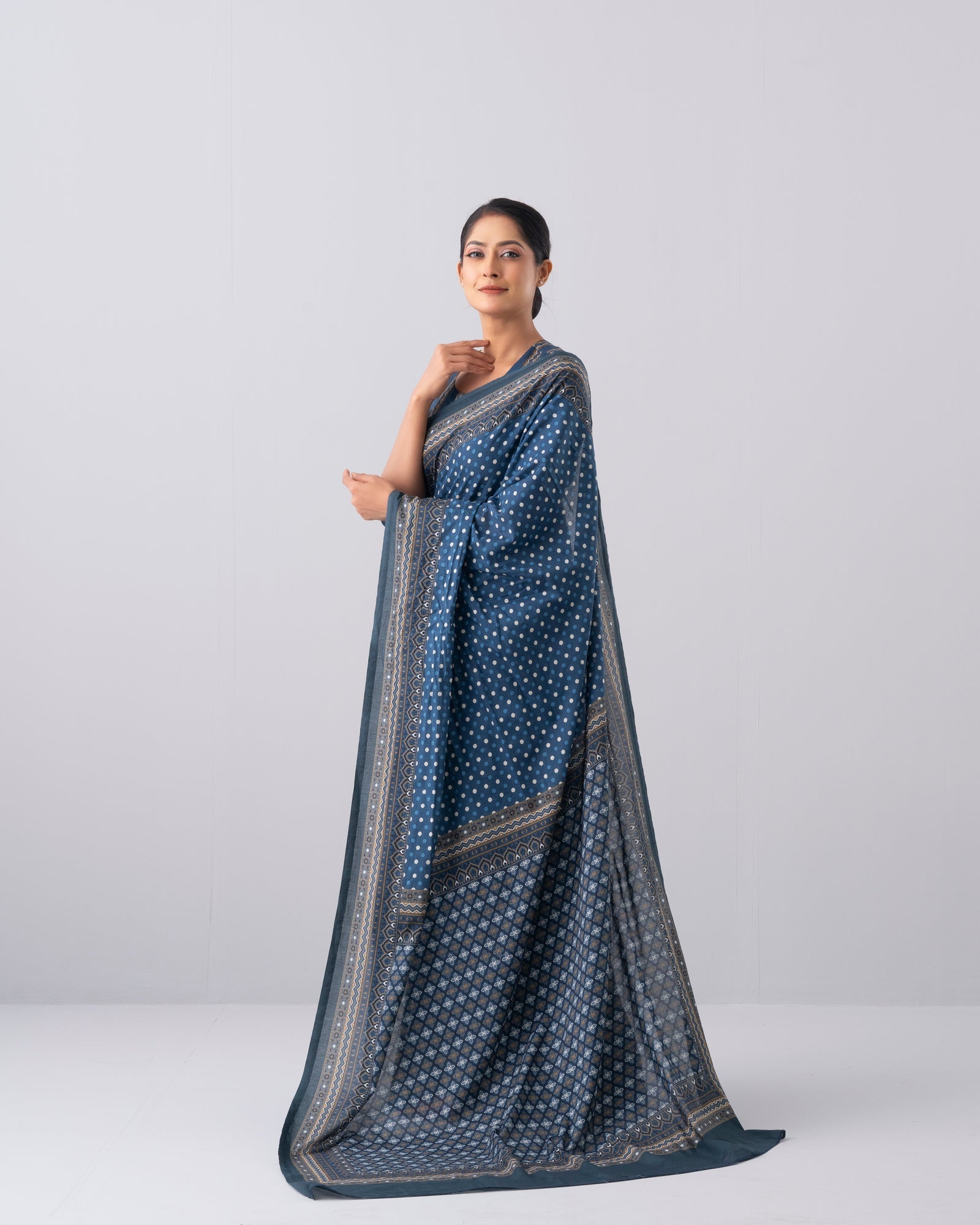 Digital Printed Cotton Saree