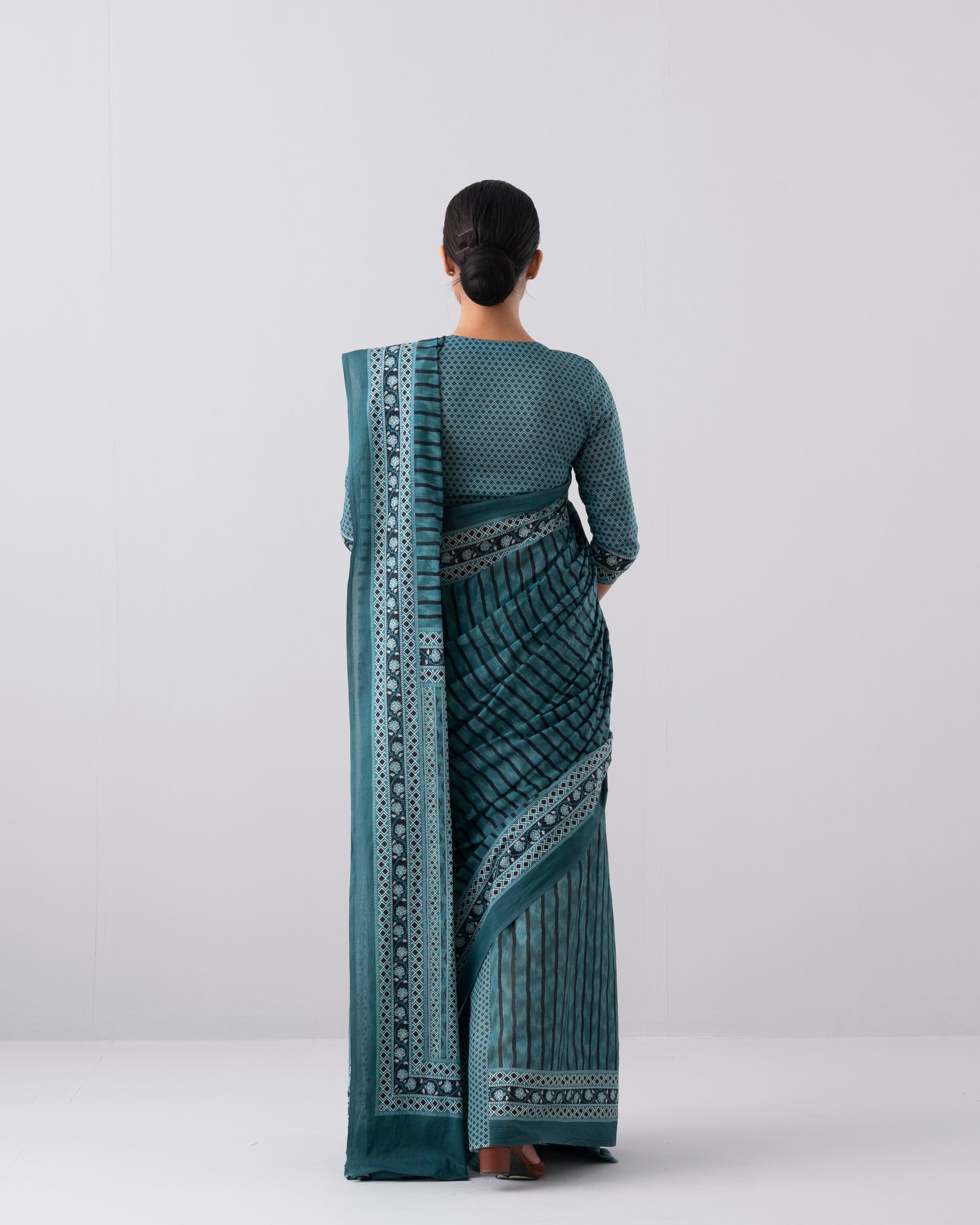Digital Printed Cotton Saree