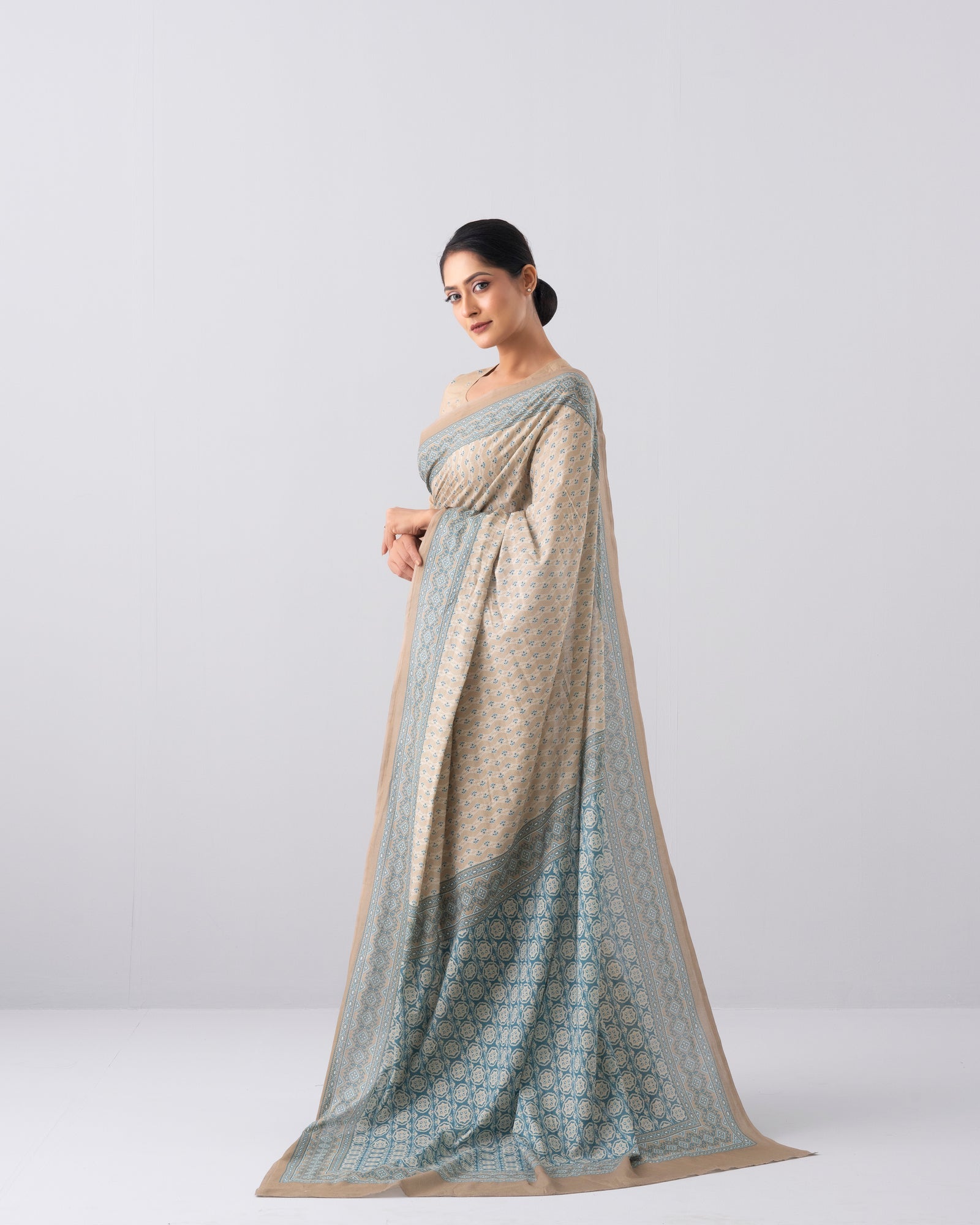Digital Printed Cotton Saree