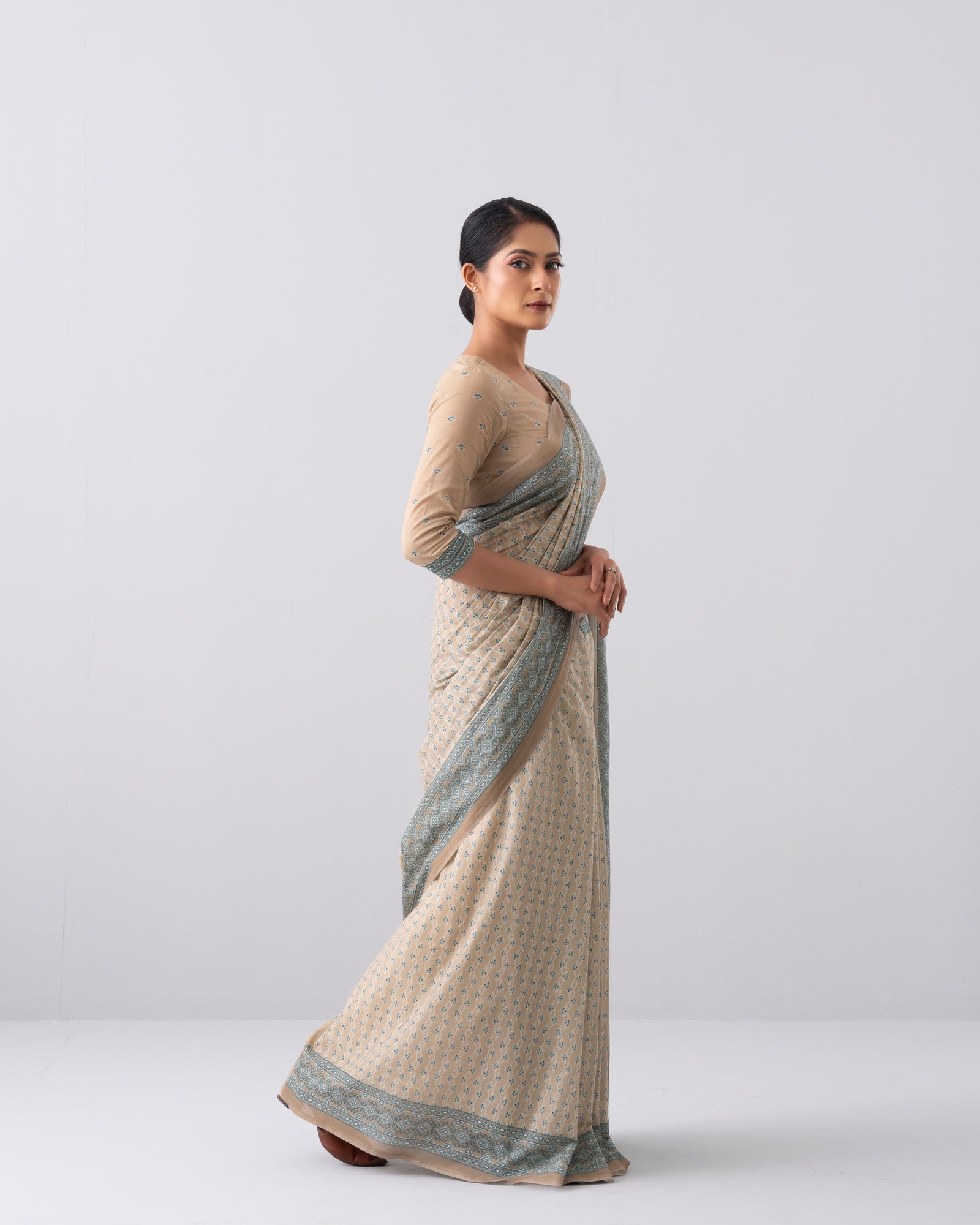 Digital Printed Cotton Saree