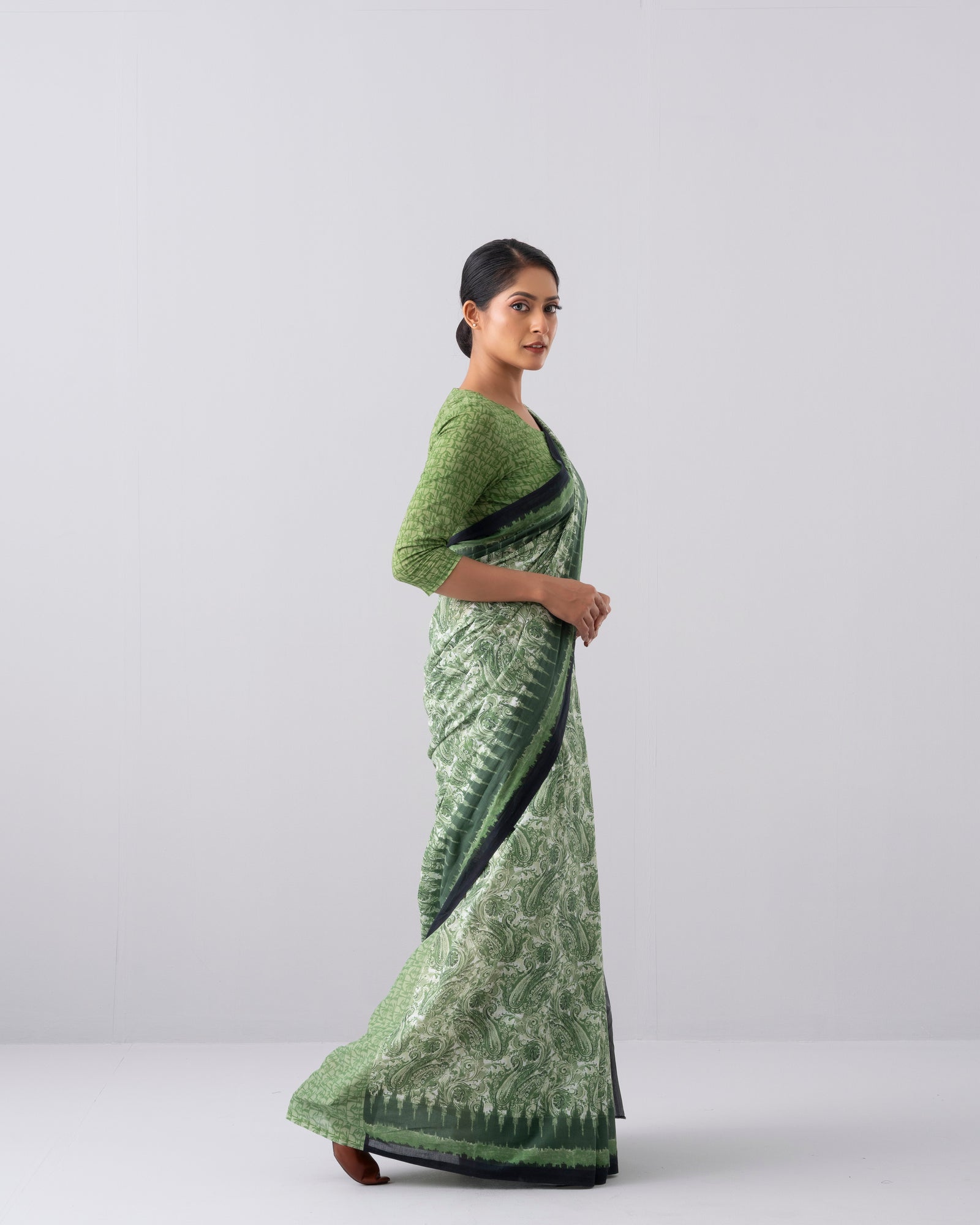 Digital Printed Cotton Saree