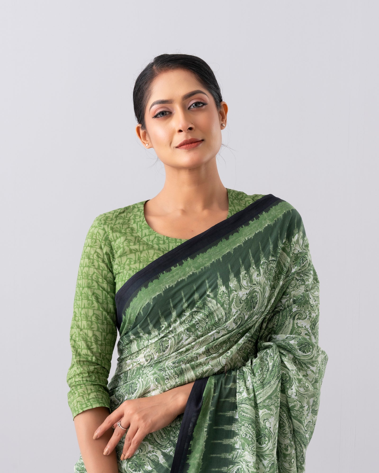 Digital Printed Cotton Saree