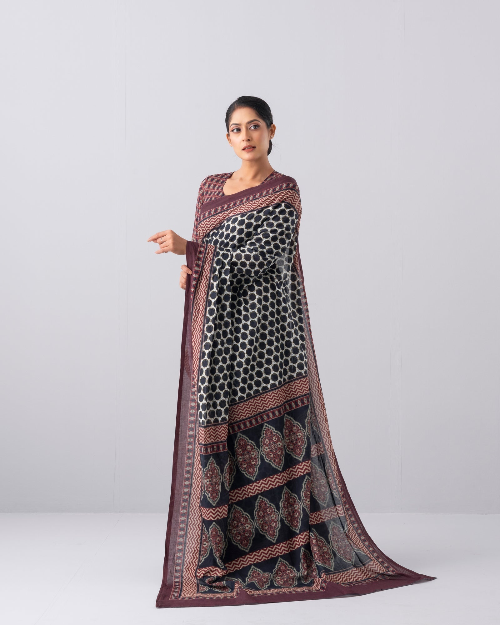 Digital Printed Cotton Saree
