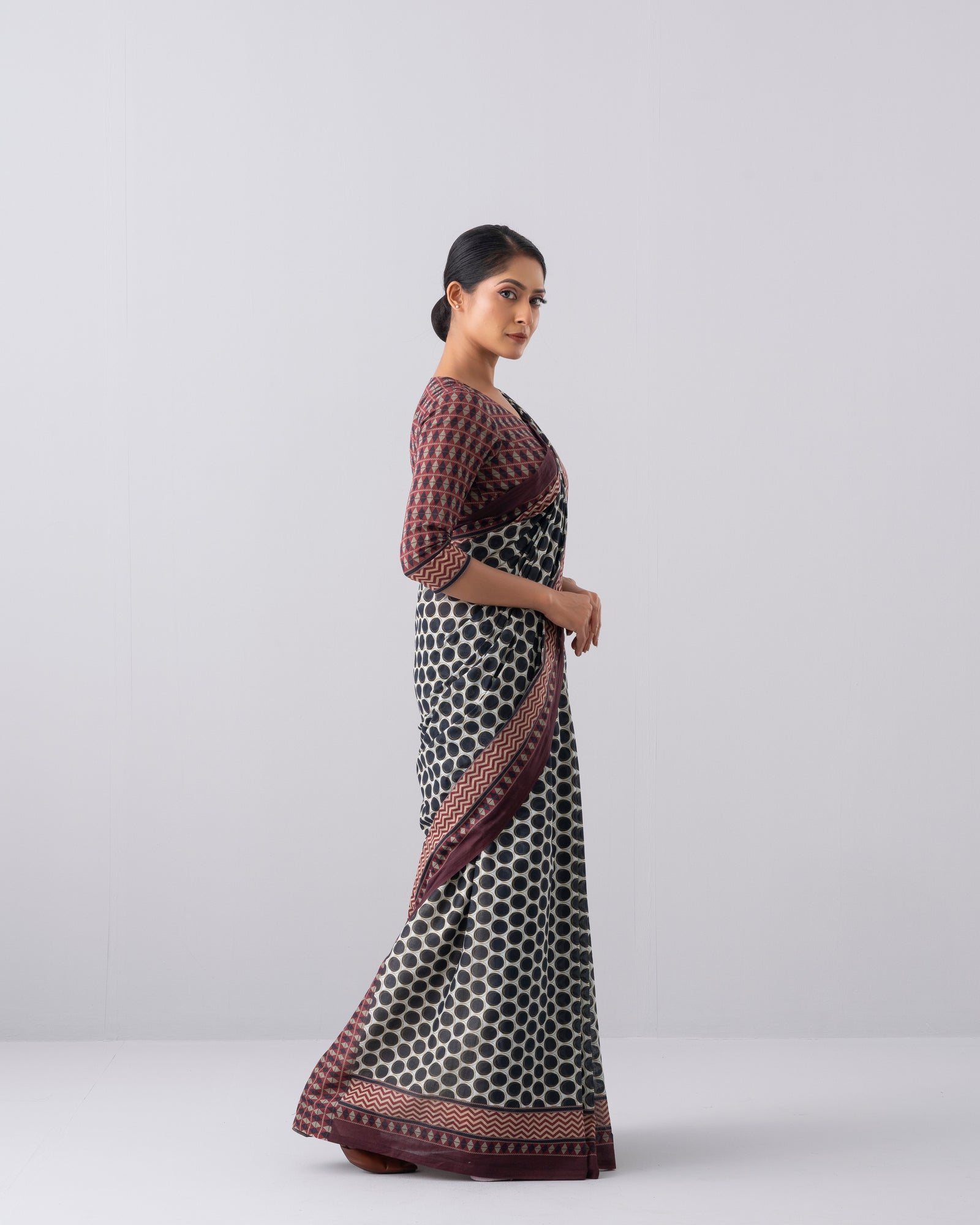 Digital Printed Cotton Saree