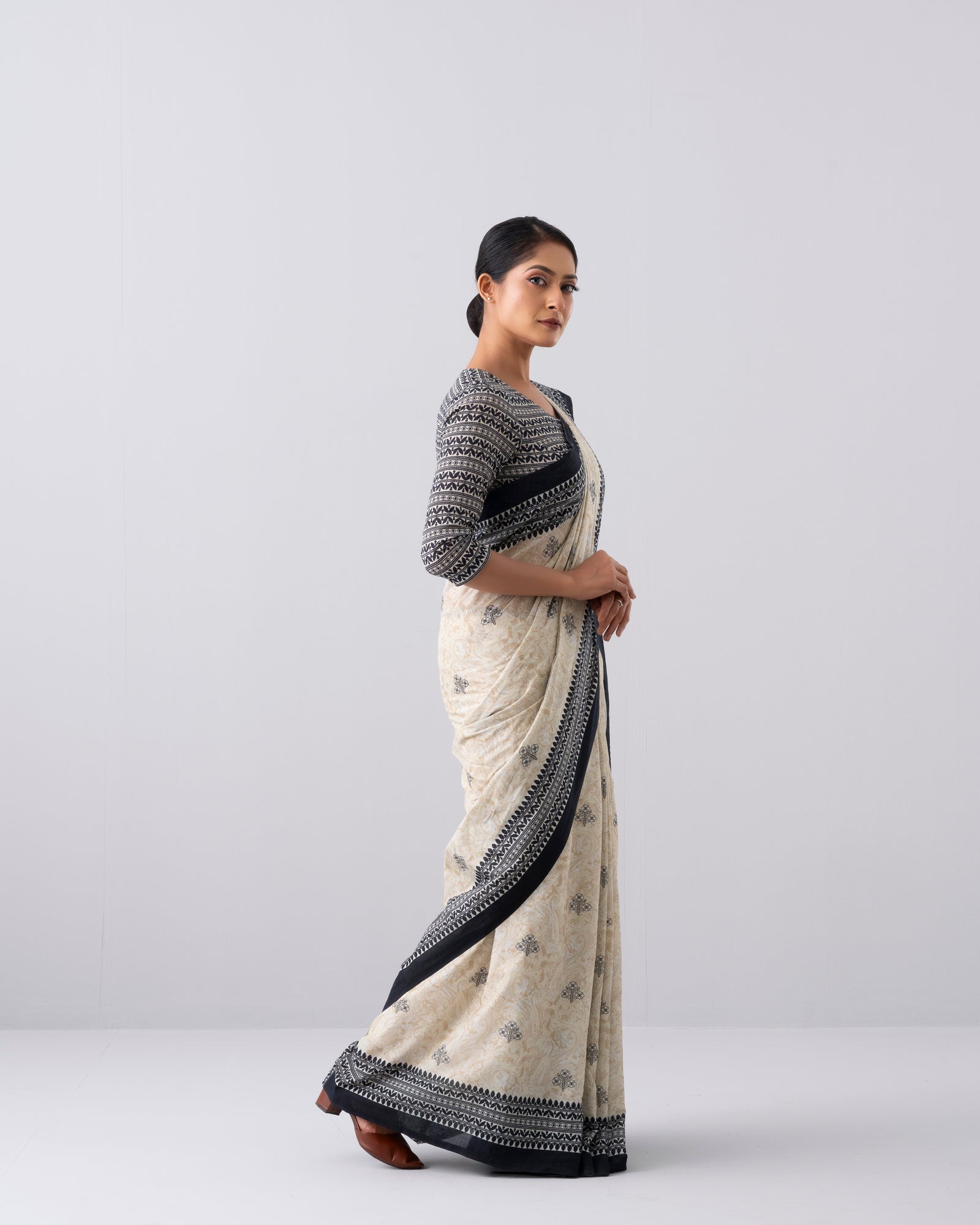 Digital Printed Cotton Saree