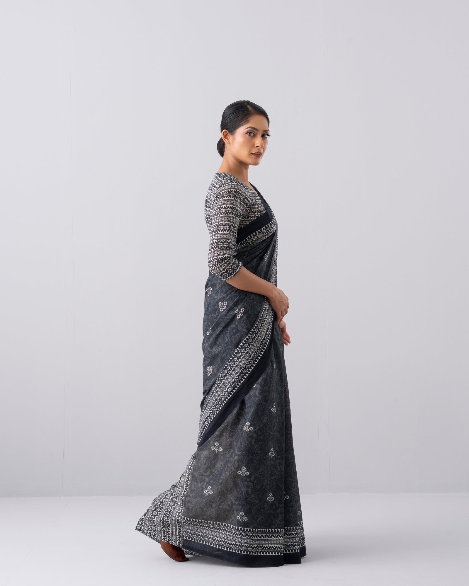 Digital Printed Cotton Saree
