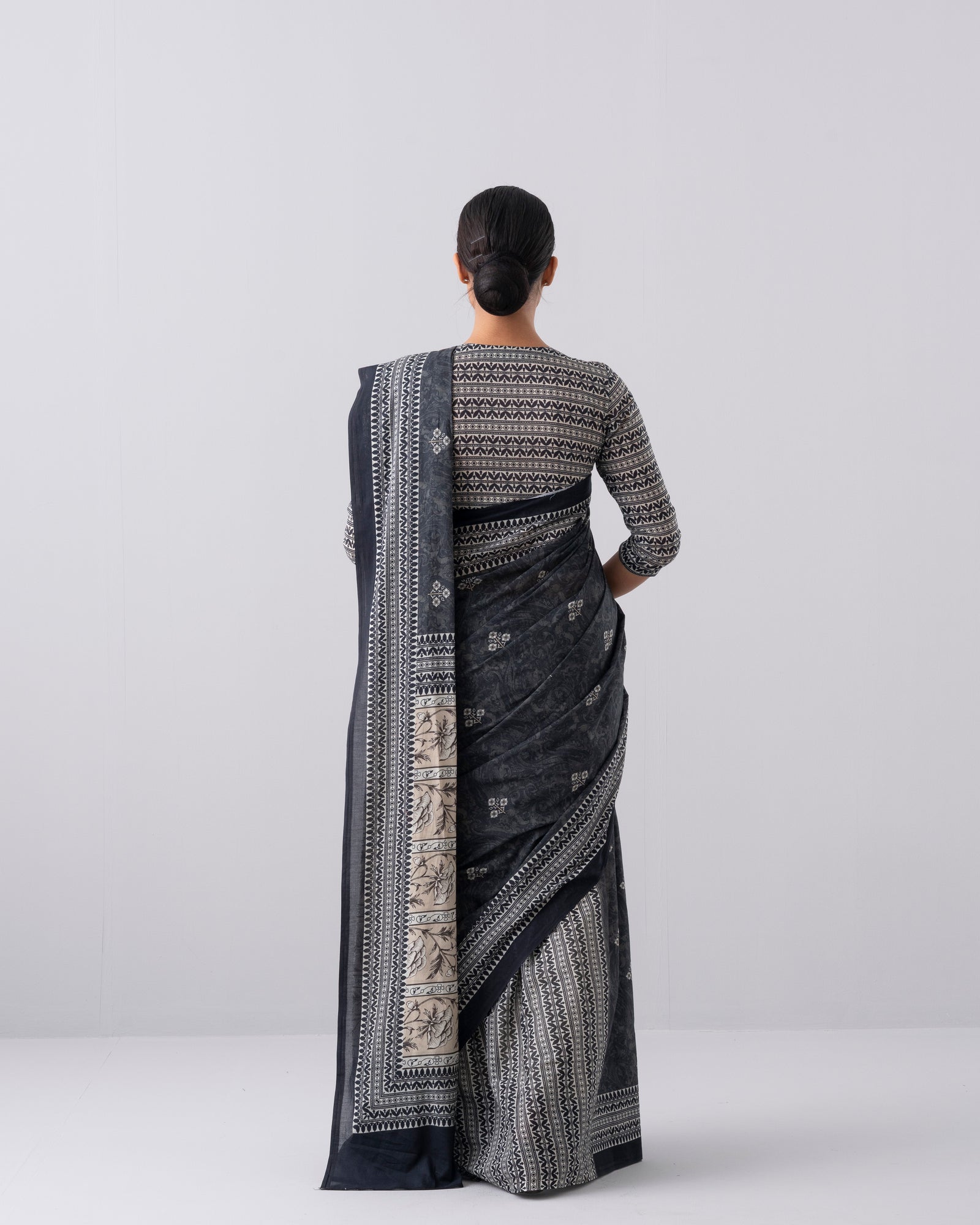 Digital Printed Cotton Saree
