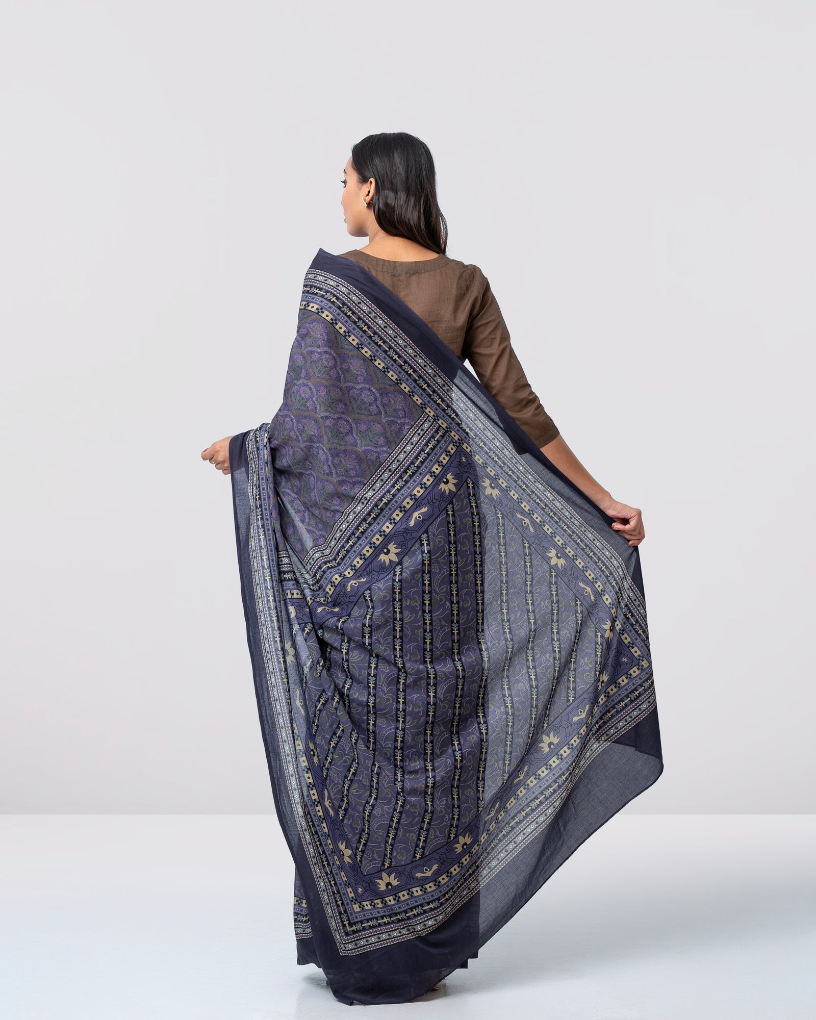 Digital Printed Cotton Saree