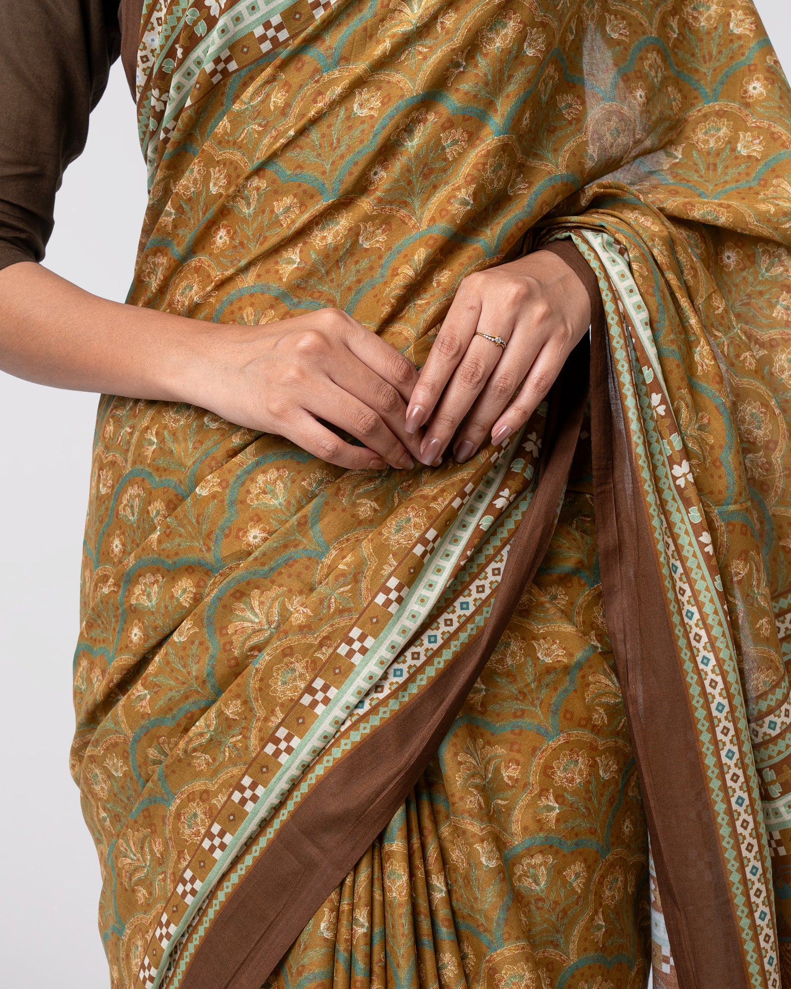 Digital Printed Cotton Saree