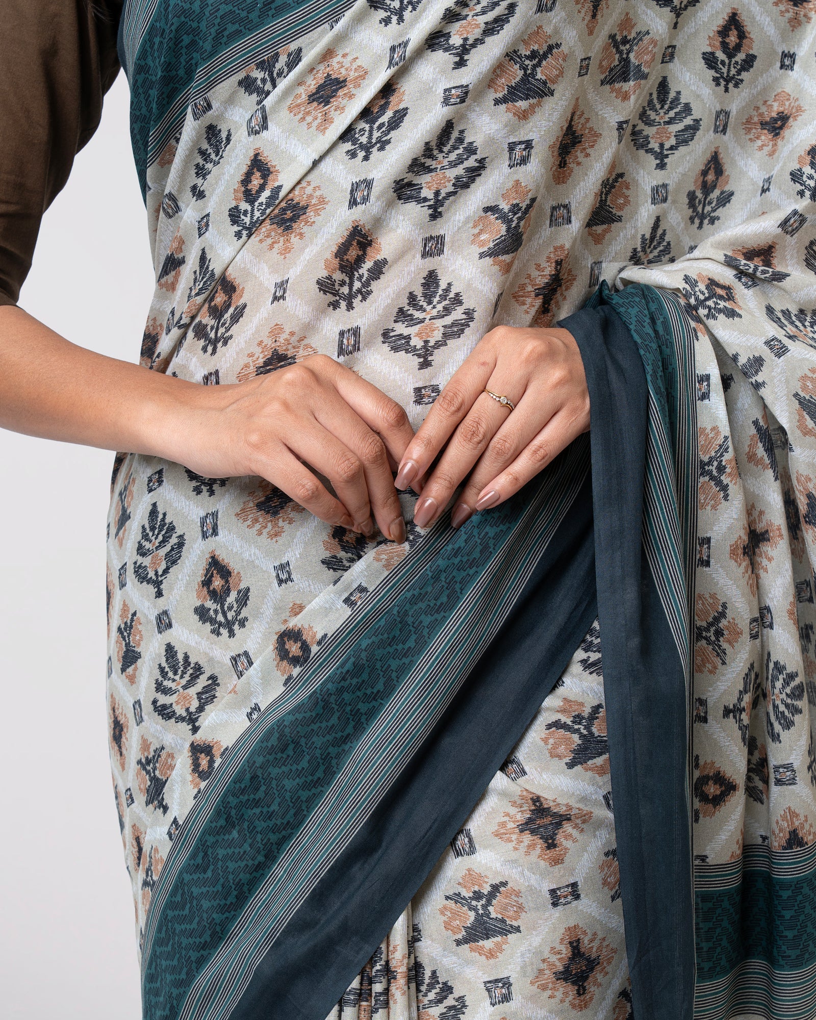 Digital Printed Cotton Saree