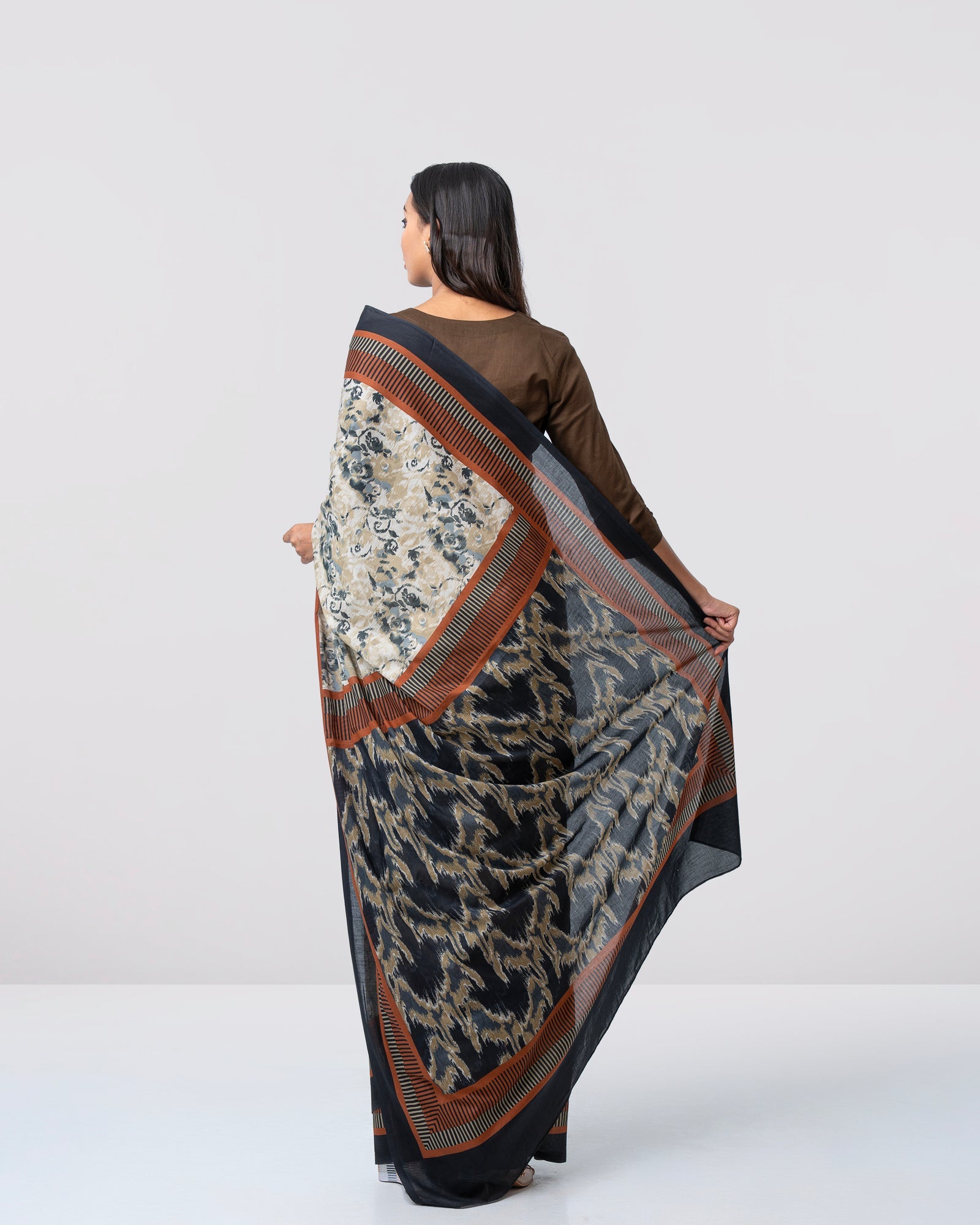 Digital Printed Cotton Saree
