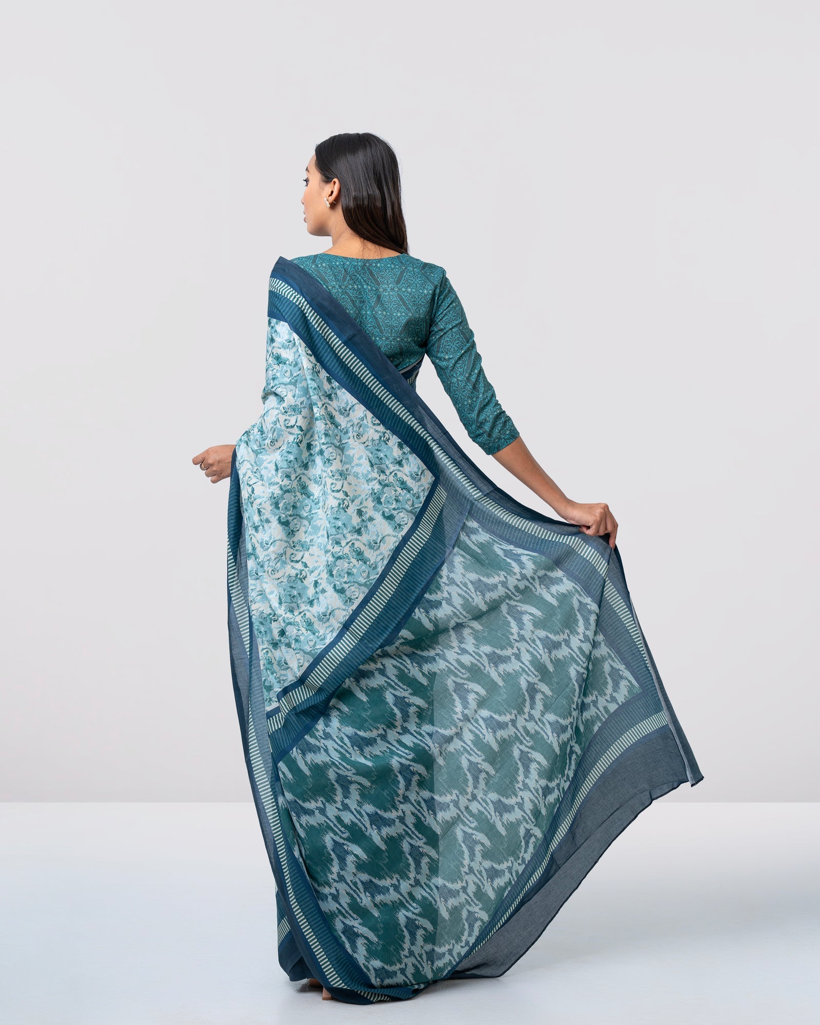 Digital Printed Cotton Saree