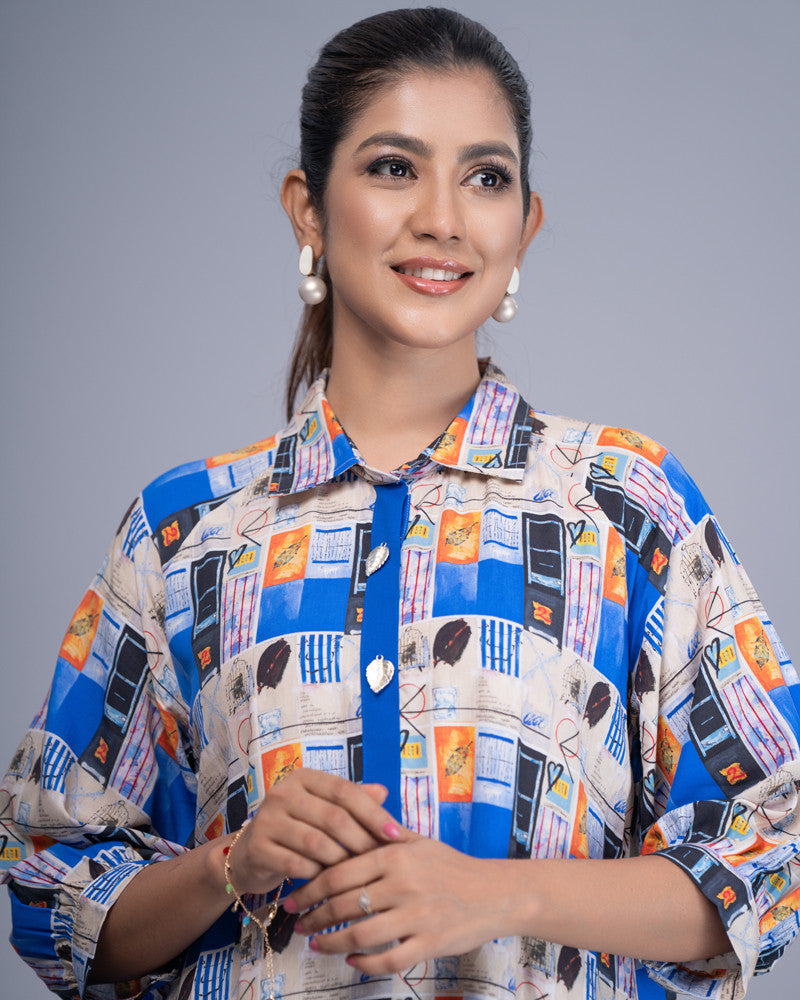 WOMENS WOVEN LONG TOPS