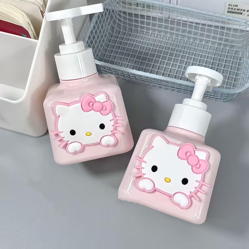 A Cute Cartoon Kitty Cat Hand Soap Refill Bottle