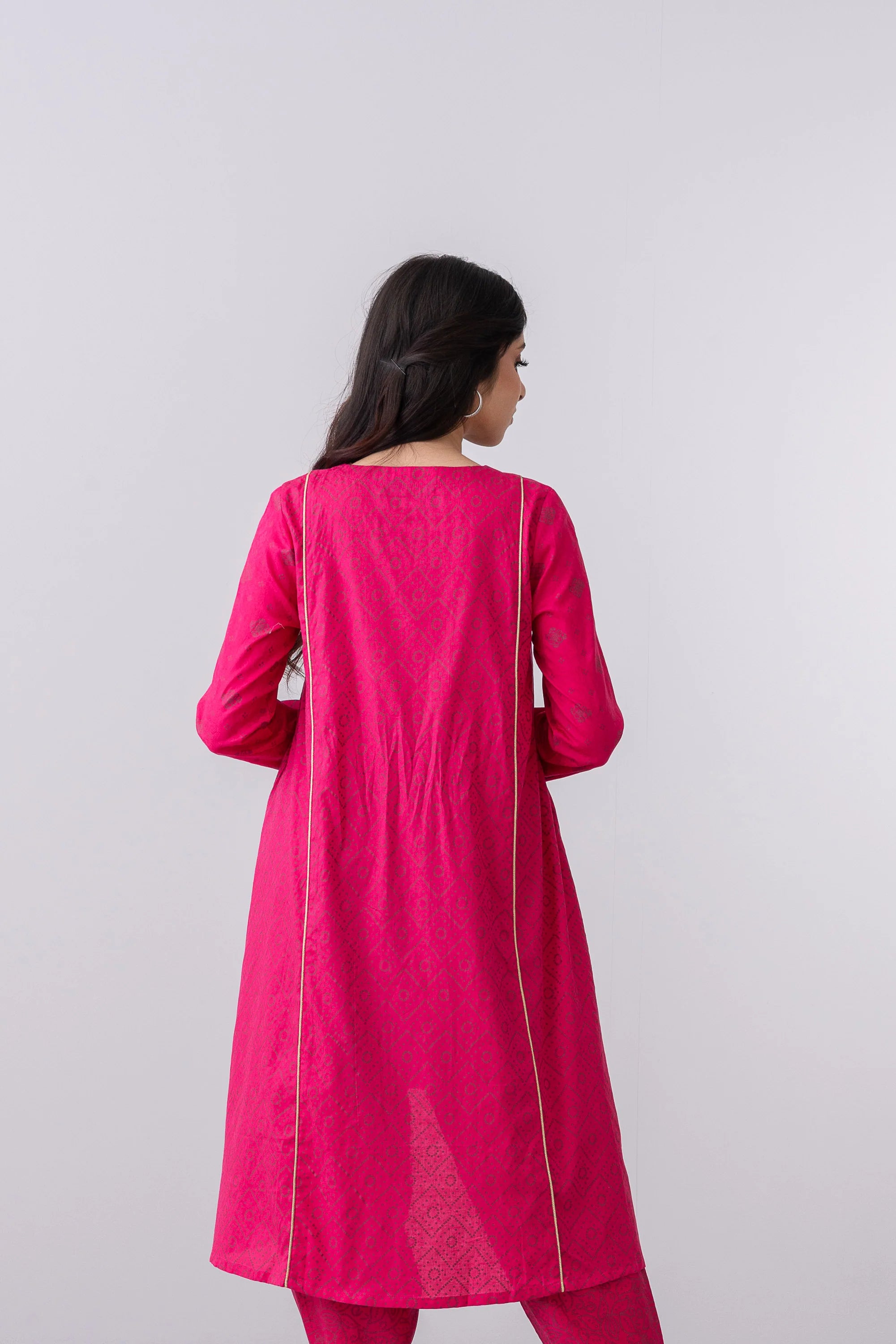 Smart Fit Embroidered Two-Piece Ethnic Set
