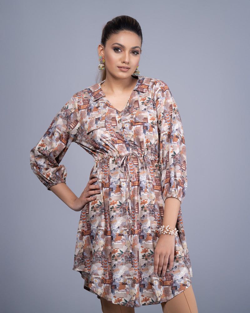 WOMENS WOVEN LONG TOPS