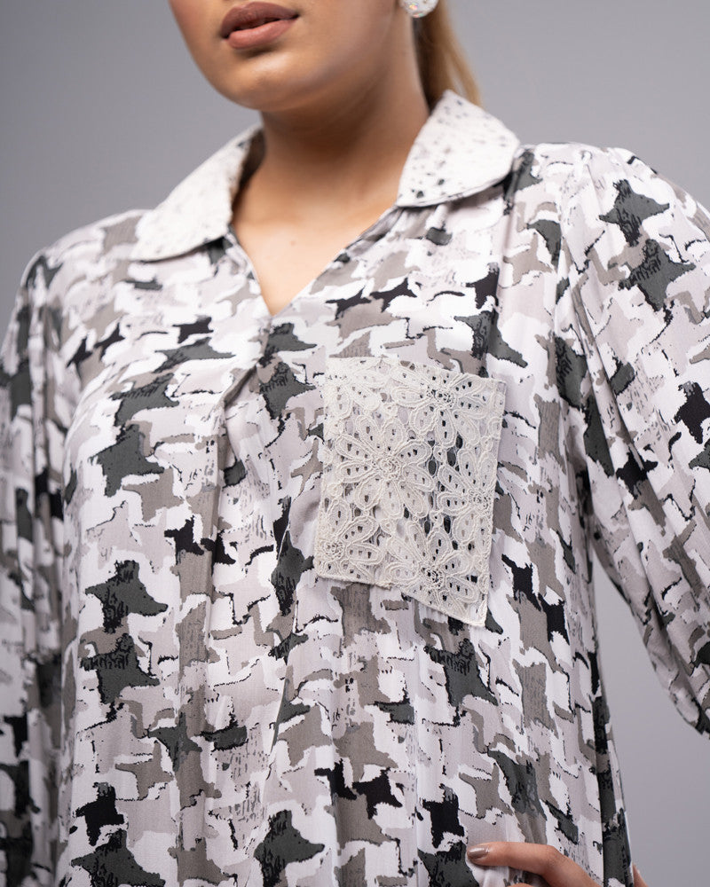WOMENS WOVEN LONG TOPS