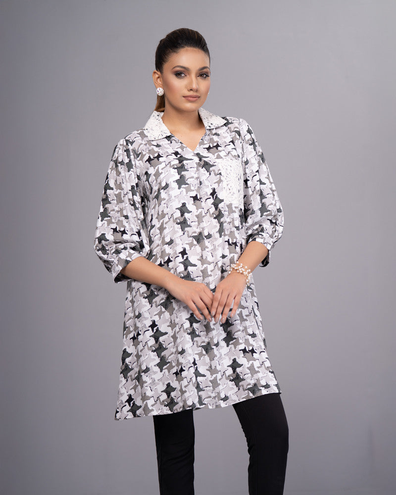 WOMENS WOVEN LONG TOPS